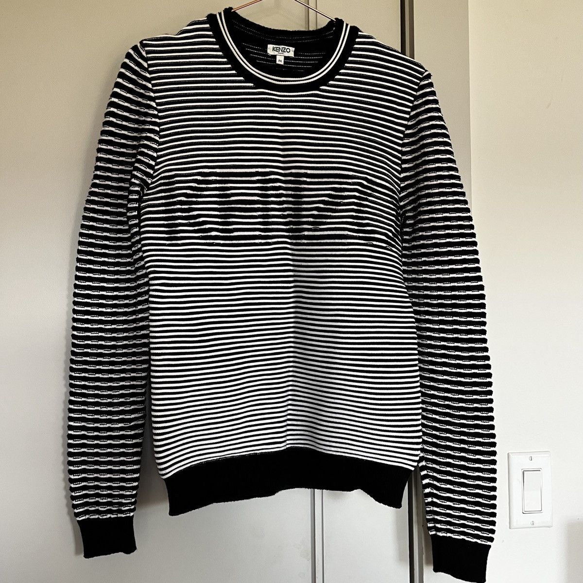 Kenzo Kenzo Optical Illusion Ribbed Sweater (unisex) Size US M / EU 48-50 / 2 - 3 Thumbnail