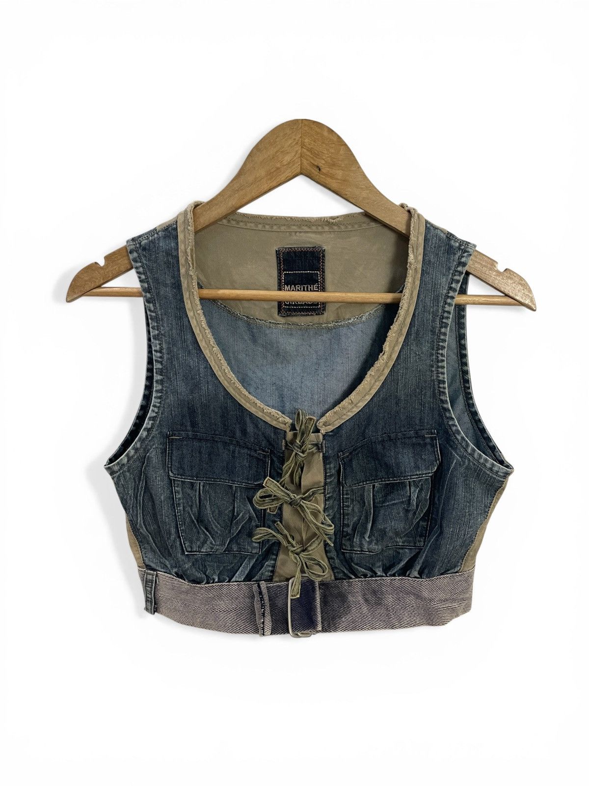 Marithe + Francois Girbaud Vintage Marith Francois Girbaud Denim Vest Size M / US 6-8 / IT 42-44 - 1 Thumbnail