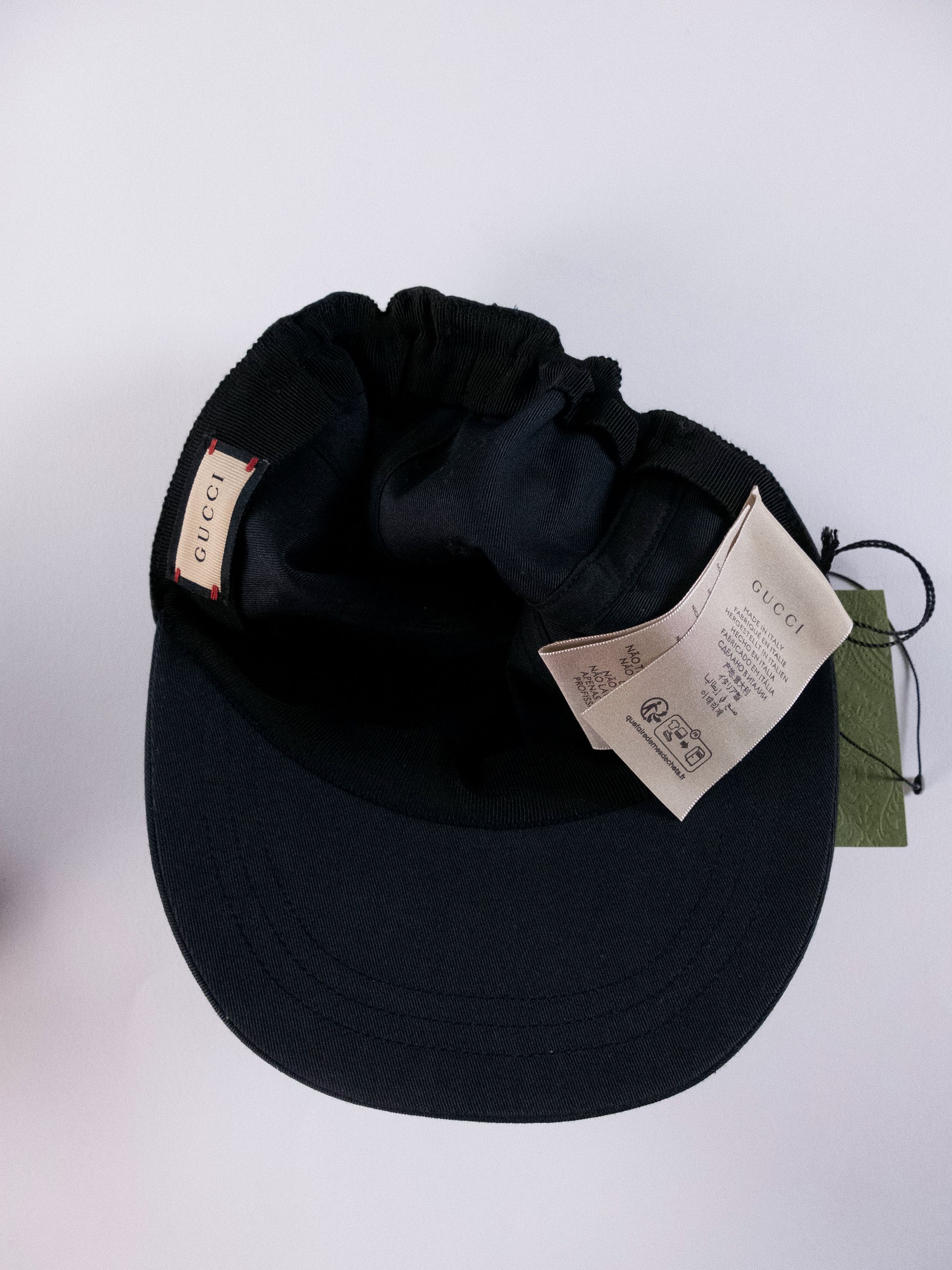 Gucci GUCCI 25 black monogram dad cotton baseball cap Medium Size ONE SIZE - 11 Thumbnail