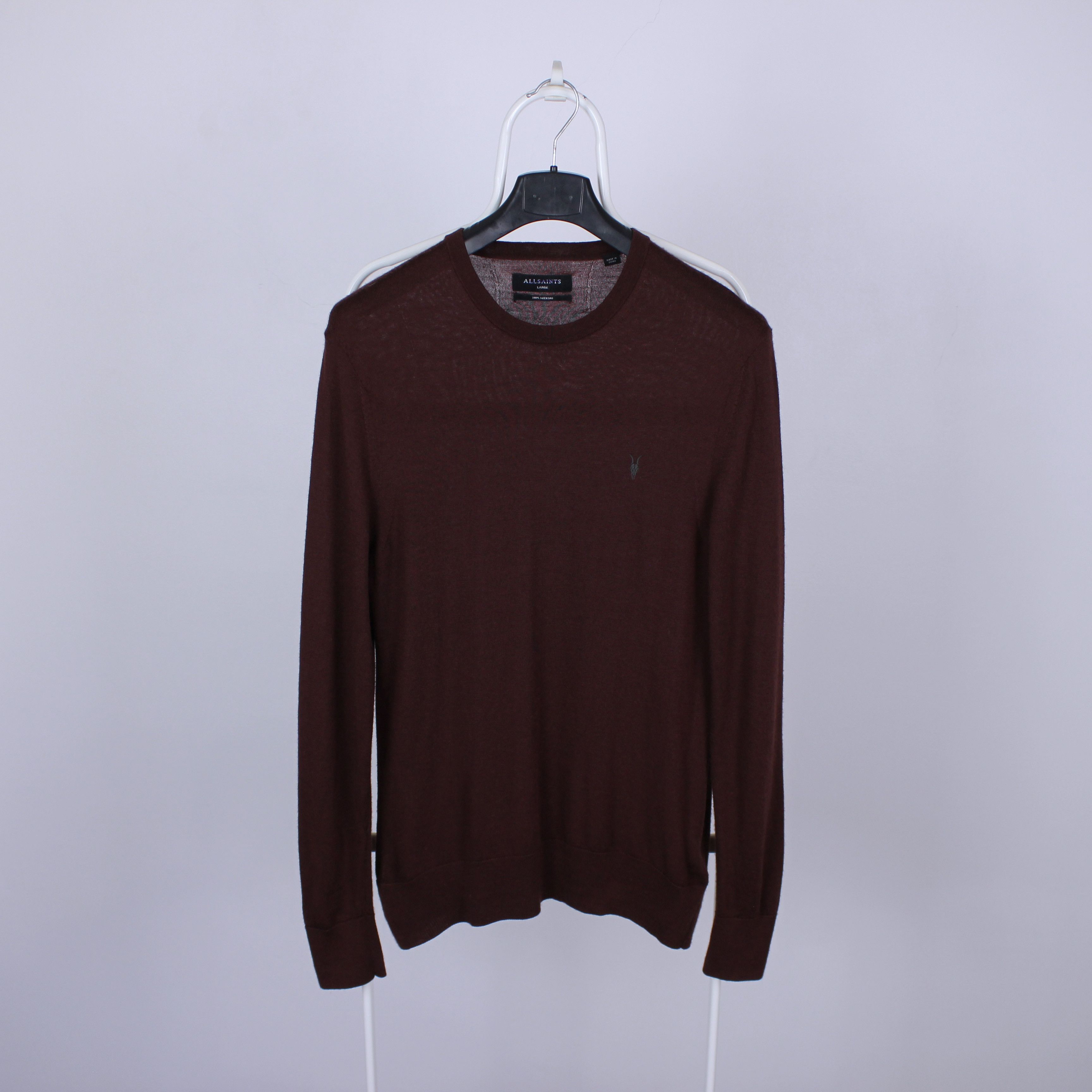 Allsaints Allsaint sweater mode merino crew M L red wool Size US L / EU 52-54 / 3 - 7 Thumbnail