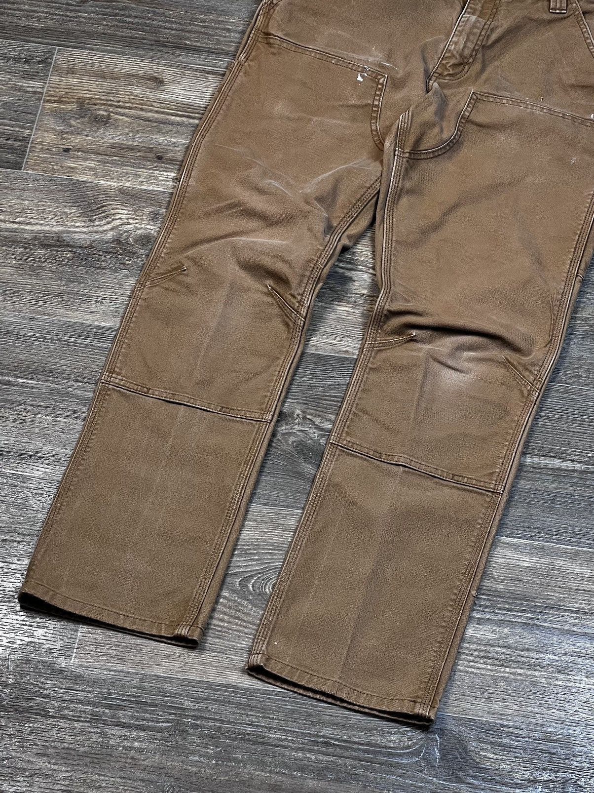 Carhartt × Vintage Vintage Carhartt Double Knee Straight Fit Brown Cargo Pants Size US 32 / EU 48 - 3 Thumbnail