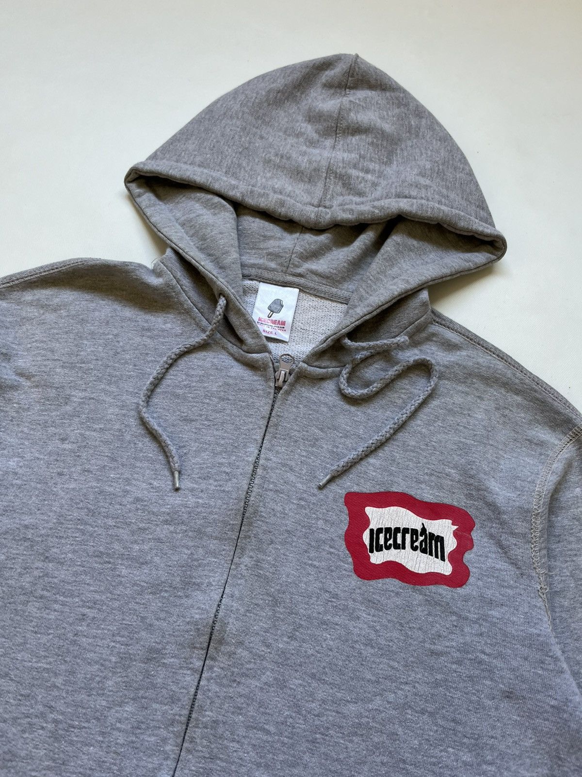 Icecream Icecream Billy Patch Zip-Up Hoodie - Heather Grey Size US L / EU 52-54 / 3 - 2 Thumbnail