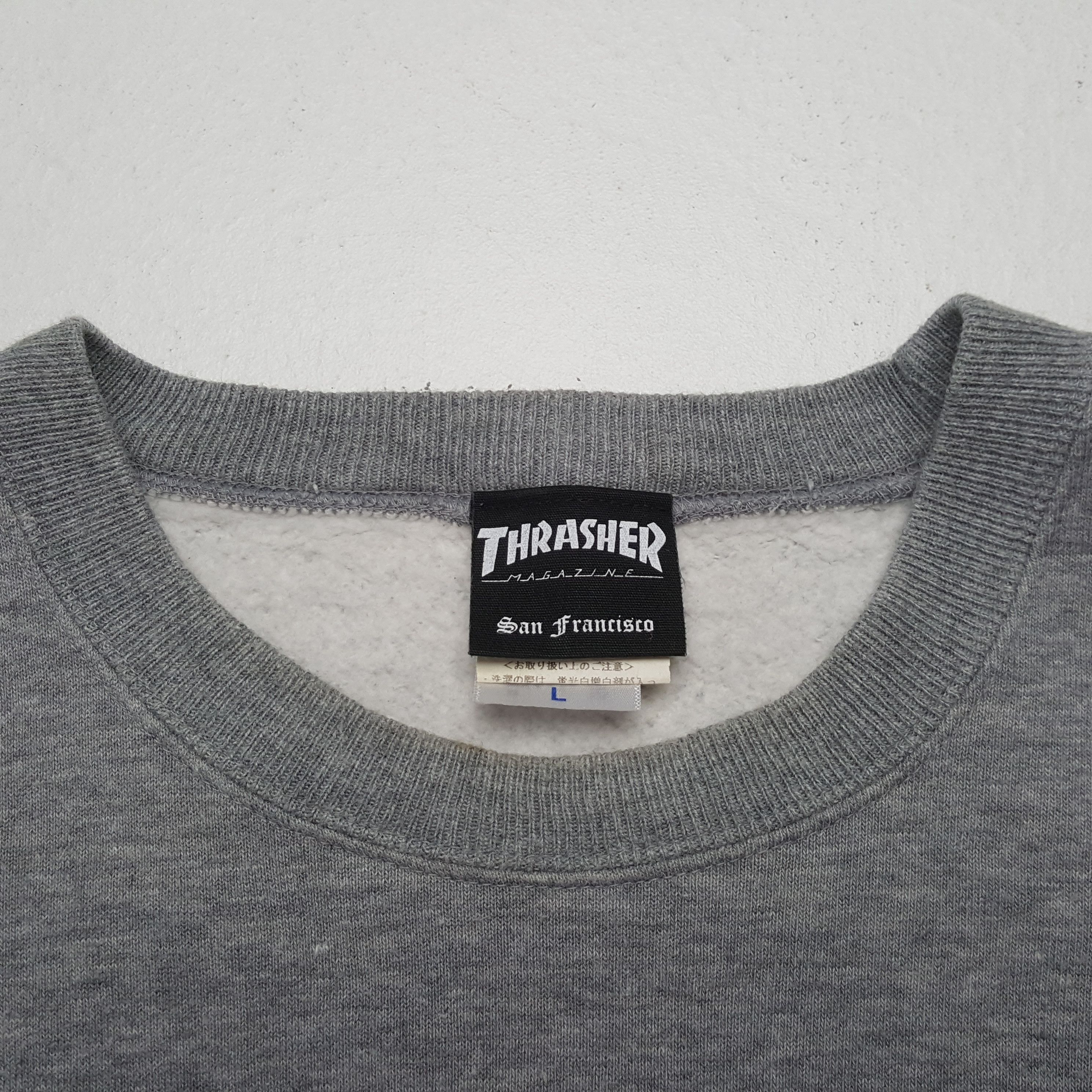 Thrasher Vintage Thrasher Skateboard Magazine Sweatshirt C320N25 Size US L / EU 52-54 / 3 - 4 Thumbnail