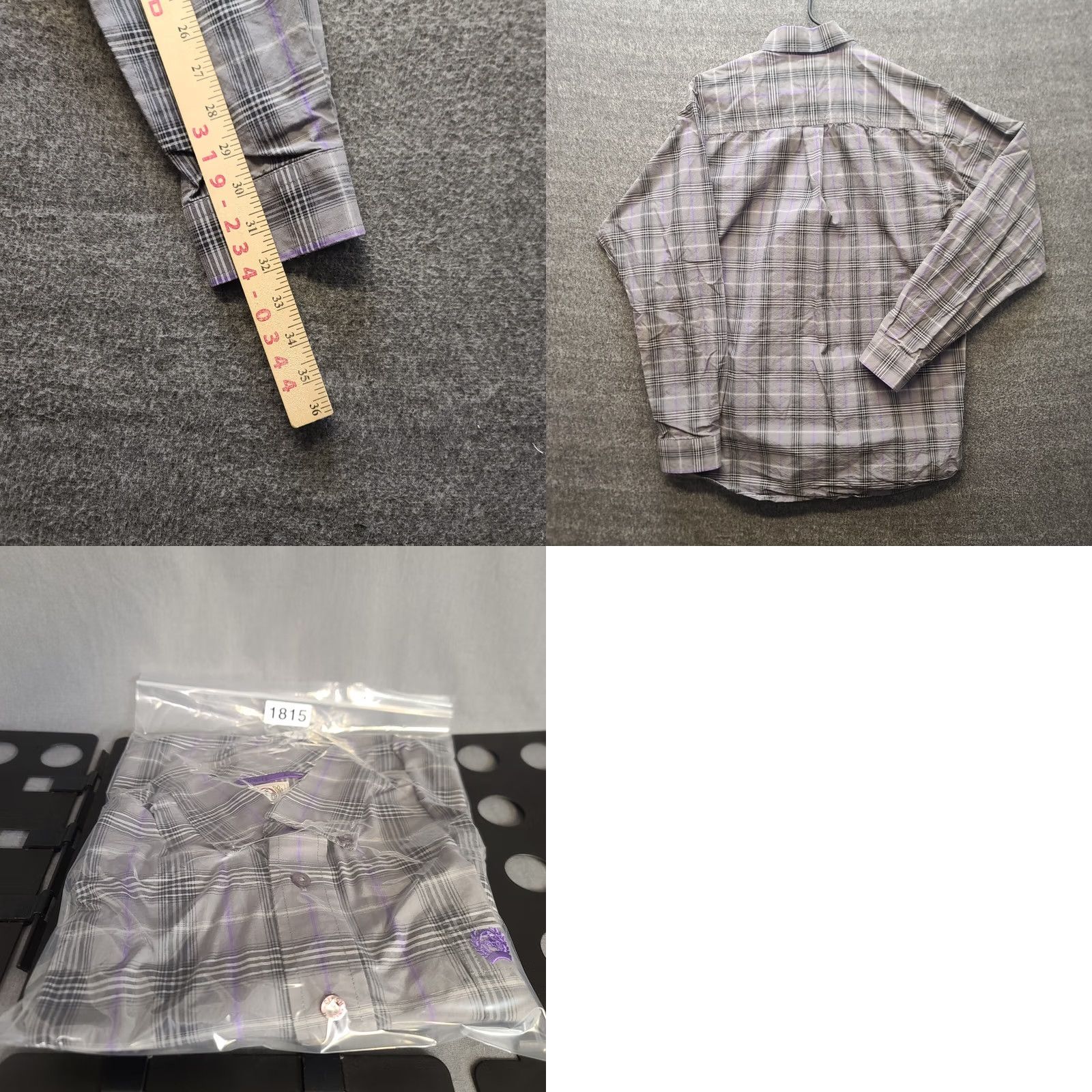 Vintage Cinch Shirt Mens S Button Up Regular Fit Long Sleeve Western Plaid Gray Cotton Cowboy Casual Shirt Mens S Size US S / EU 44-46 / 1 - 8 Thumbnail