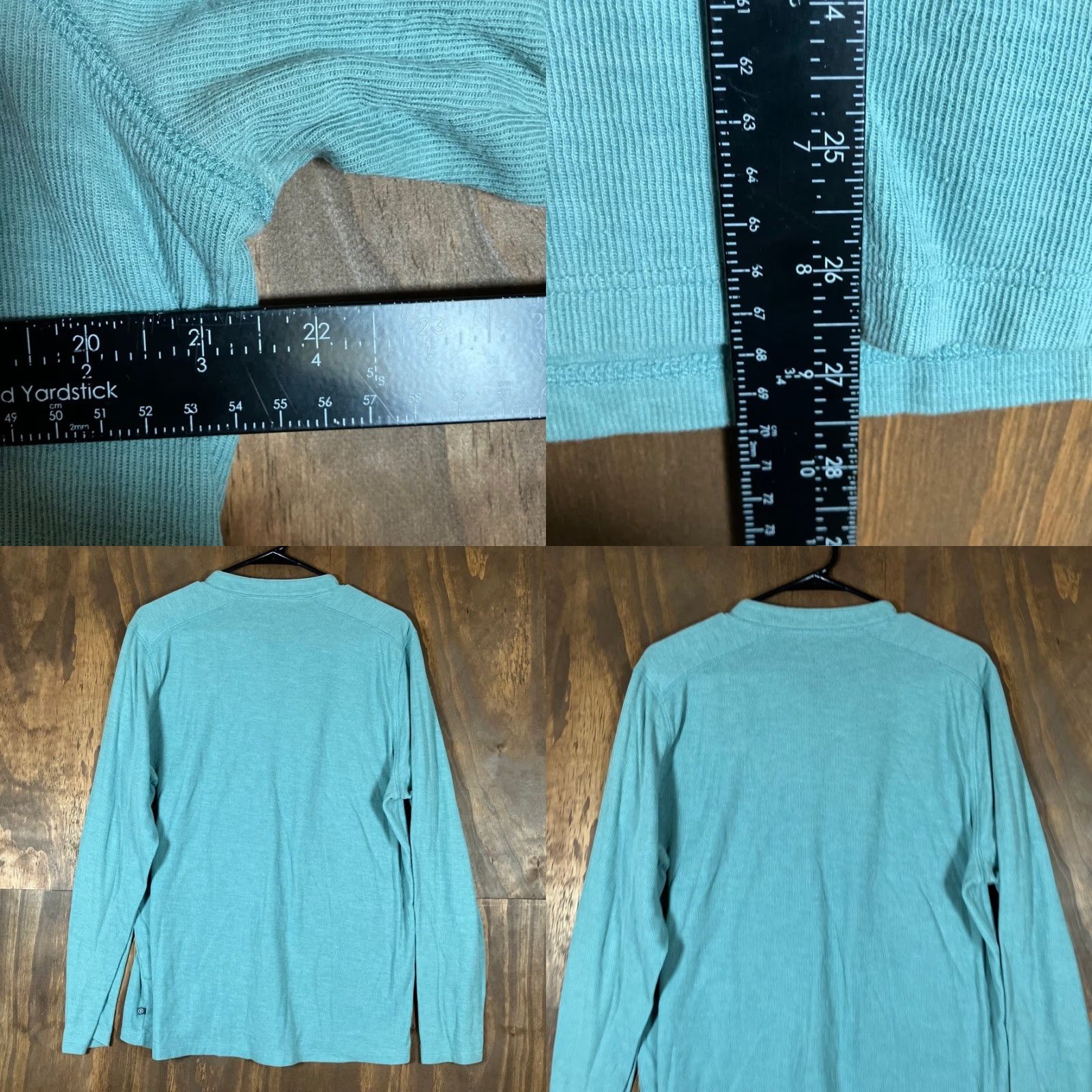 Bonobos Bonobos Mens Shirt Henley Slim Fit Long Sleeve Seafoam Green Large Size US L / EU 52-54 / 3 - 8 Thumbnail
