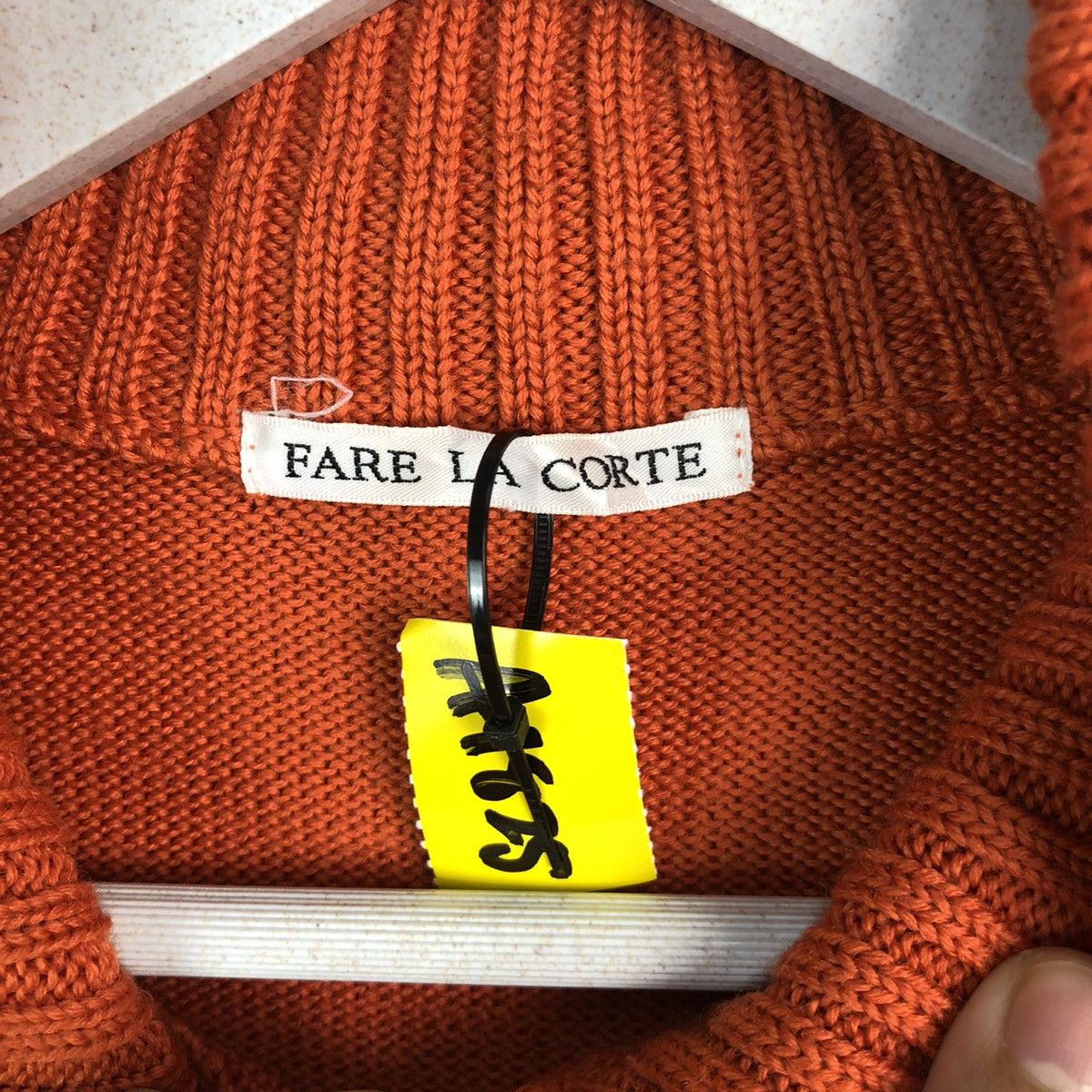 Homespun Knitwear × Japanese Brand Fare La Corte Orange Knitwear #A1825 Size S / US 4 / IT 40 - 9 Thumbnail