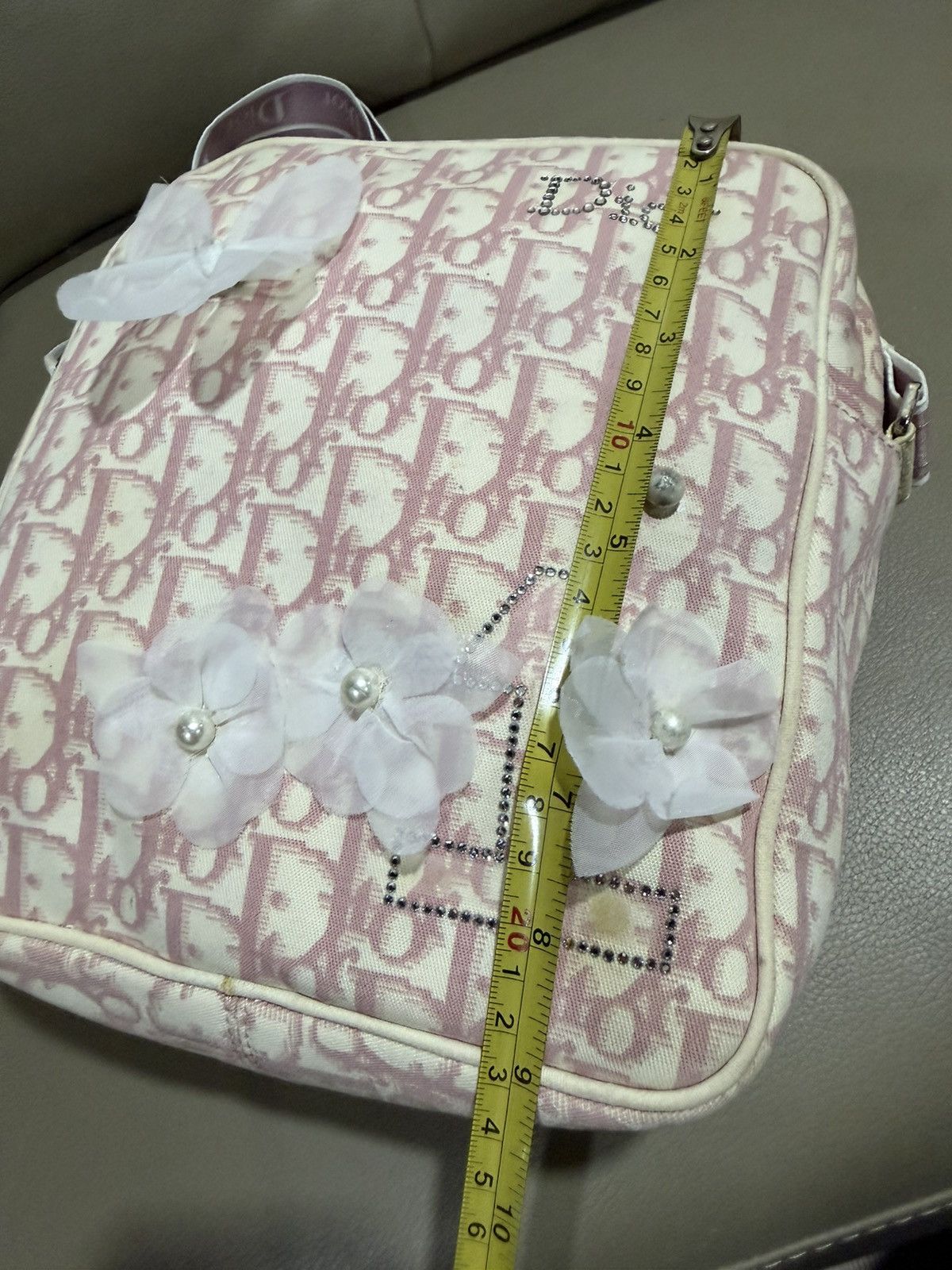 Dior Authentic Christian Dior Trotter Flower Applique Bag Size ONE SIZE - 13 Thumbnail