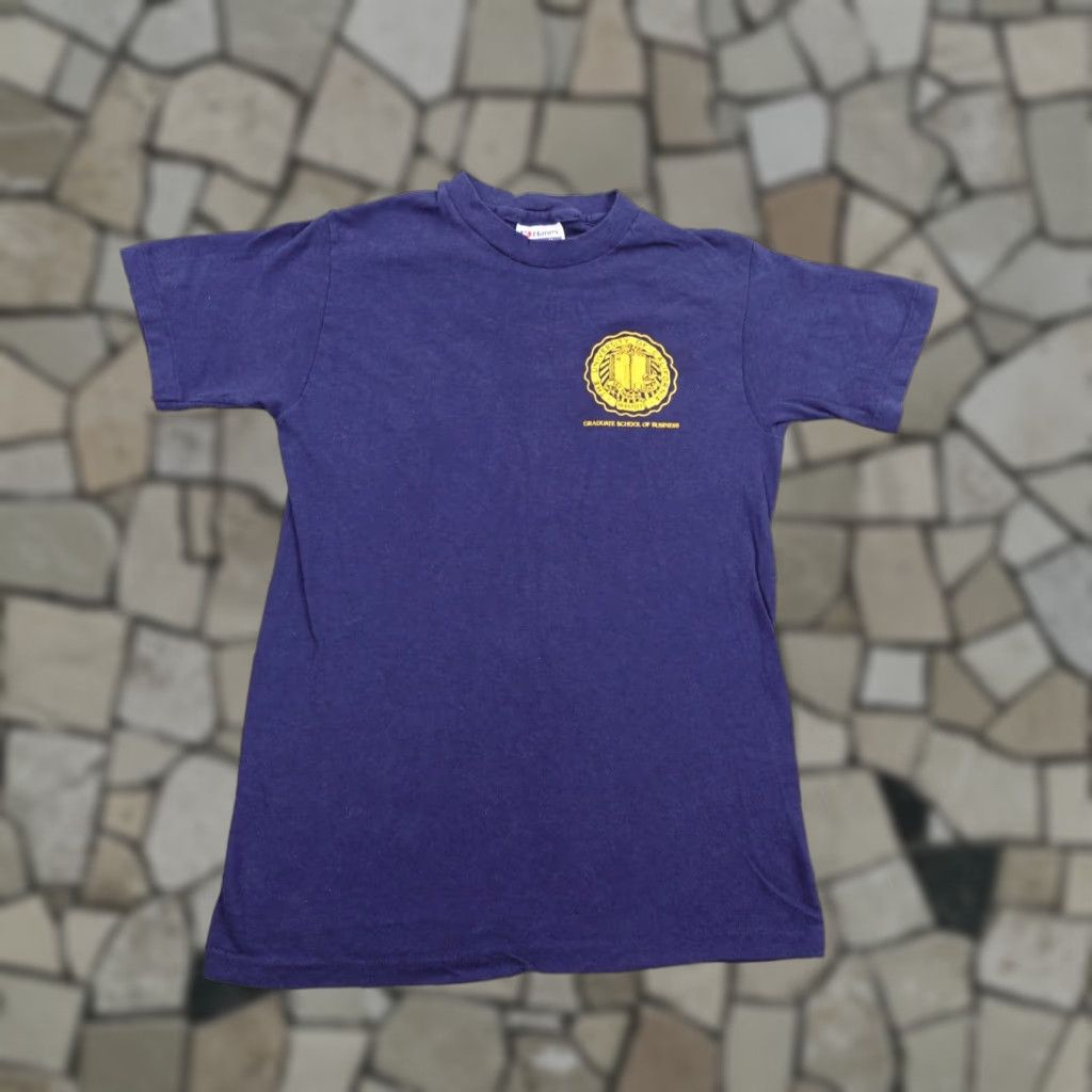 Hanes VINTAGE UC Berkeley Shirt Mens Small Blue MBA Cal Graduate School Business 80s Size US S / EU 44-46 / 1 - 1 Thumbnail