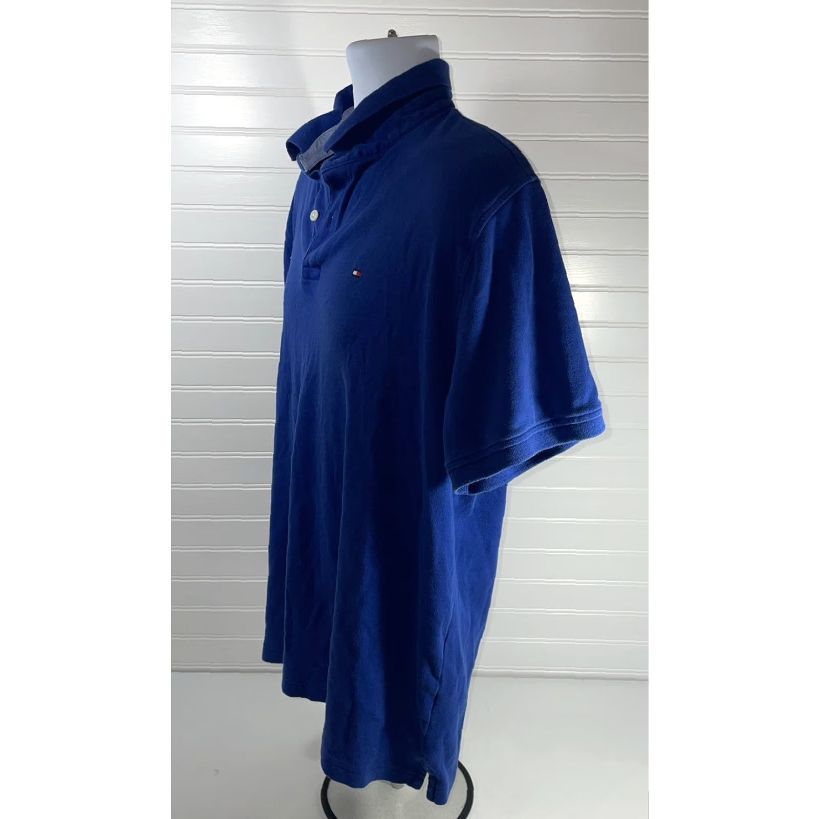 Tommy Hilfiger Tommy Hilfiger Polo Shirt Men XL Button-Down Short Sleeve Blue Chest Logo 100% Cotton Size US XL / EU 56 / 4 - 3 Thumbnail