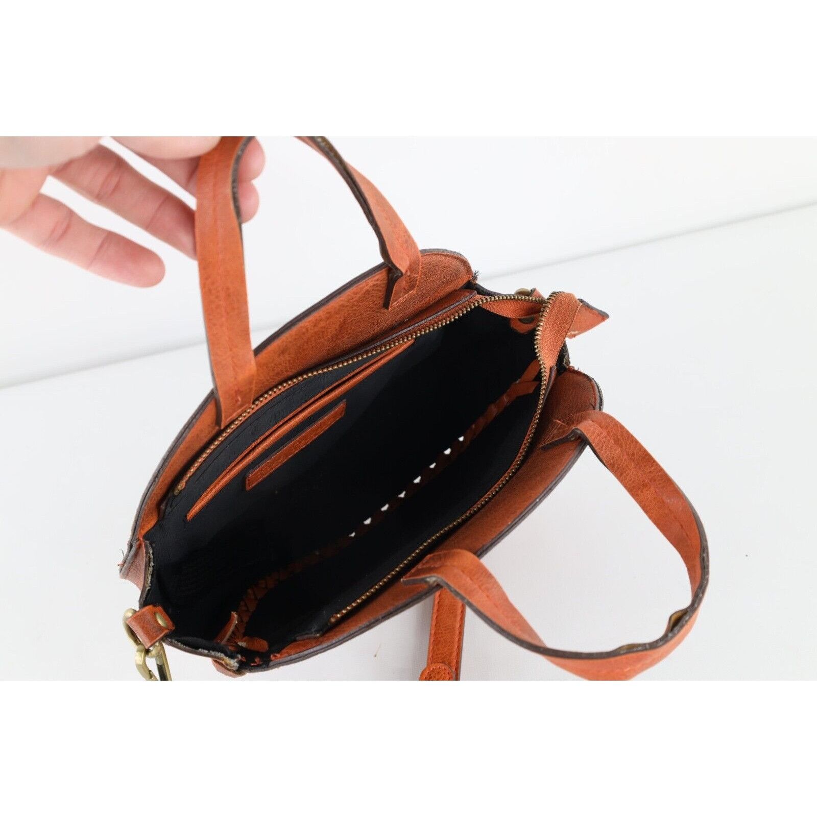 Free People Free People Braided Vegan Leather Handled Shoulder Bag Size ONE SIZE - 6 Thumbnail