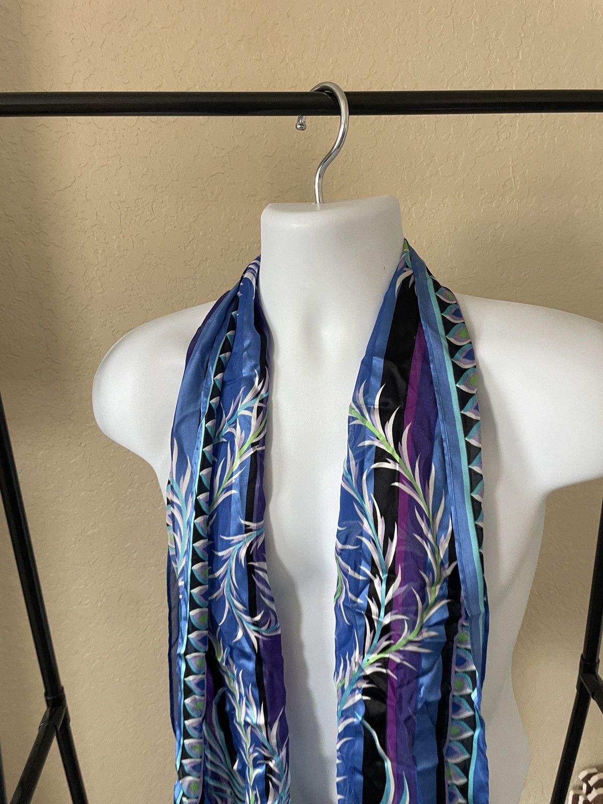 Vintage Bob Mackie Silk Scarf Ascot Size ONE SIZE - 2 Thumbnail