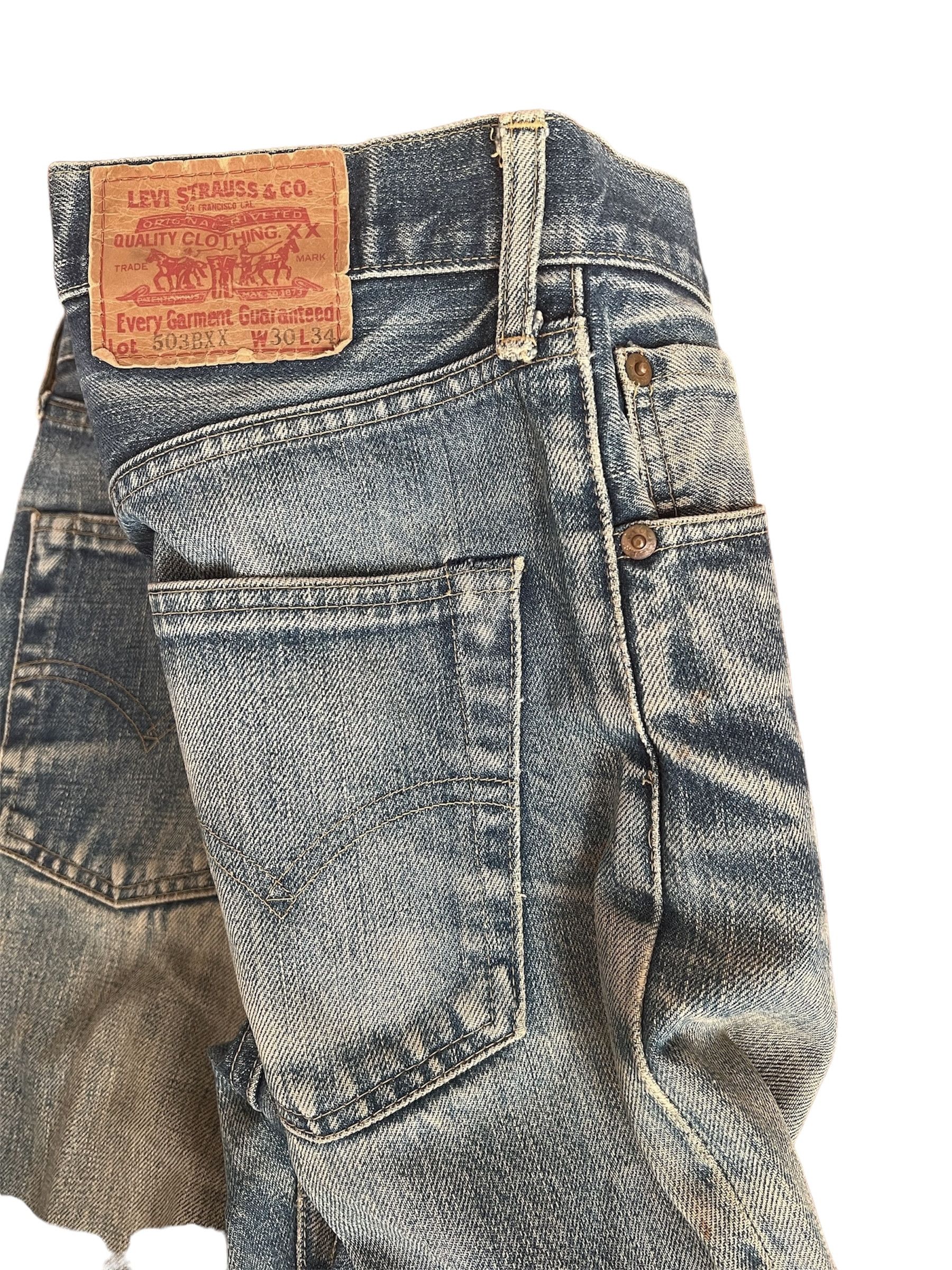 Levi's Rare Levi’s 503BXX Big E Redline W30 L34 Denim Distressed Size US 30 / EU 46 - 14 Thumbnail