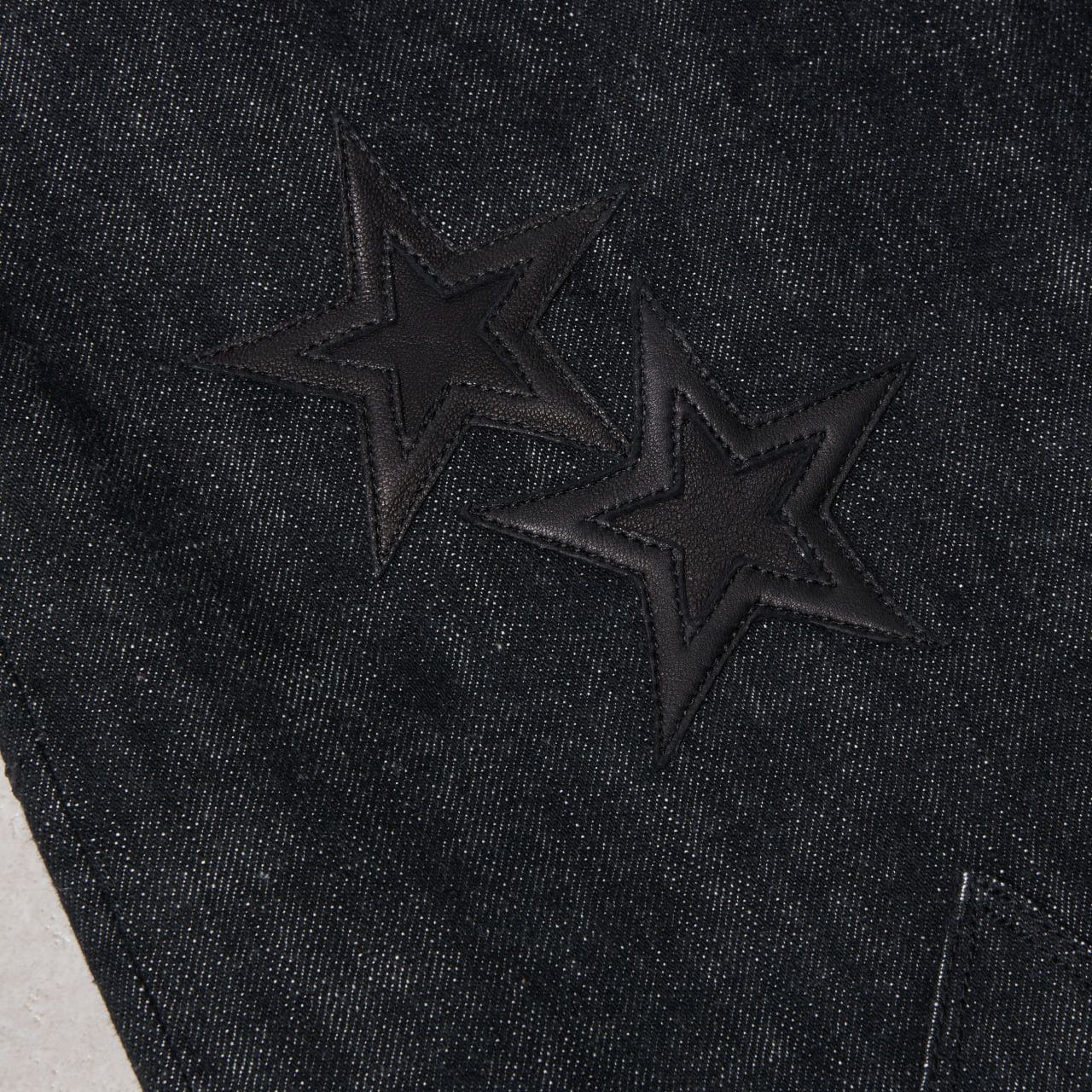Chrome Hearts CHROME HEARTS Black Double Knee Star Patches Denim Size US 34 / EU 50 - 6 Thumbnail