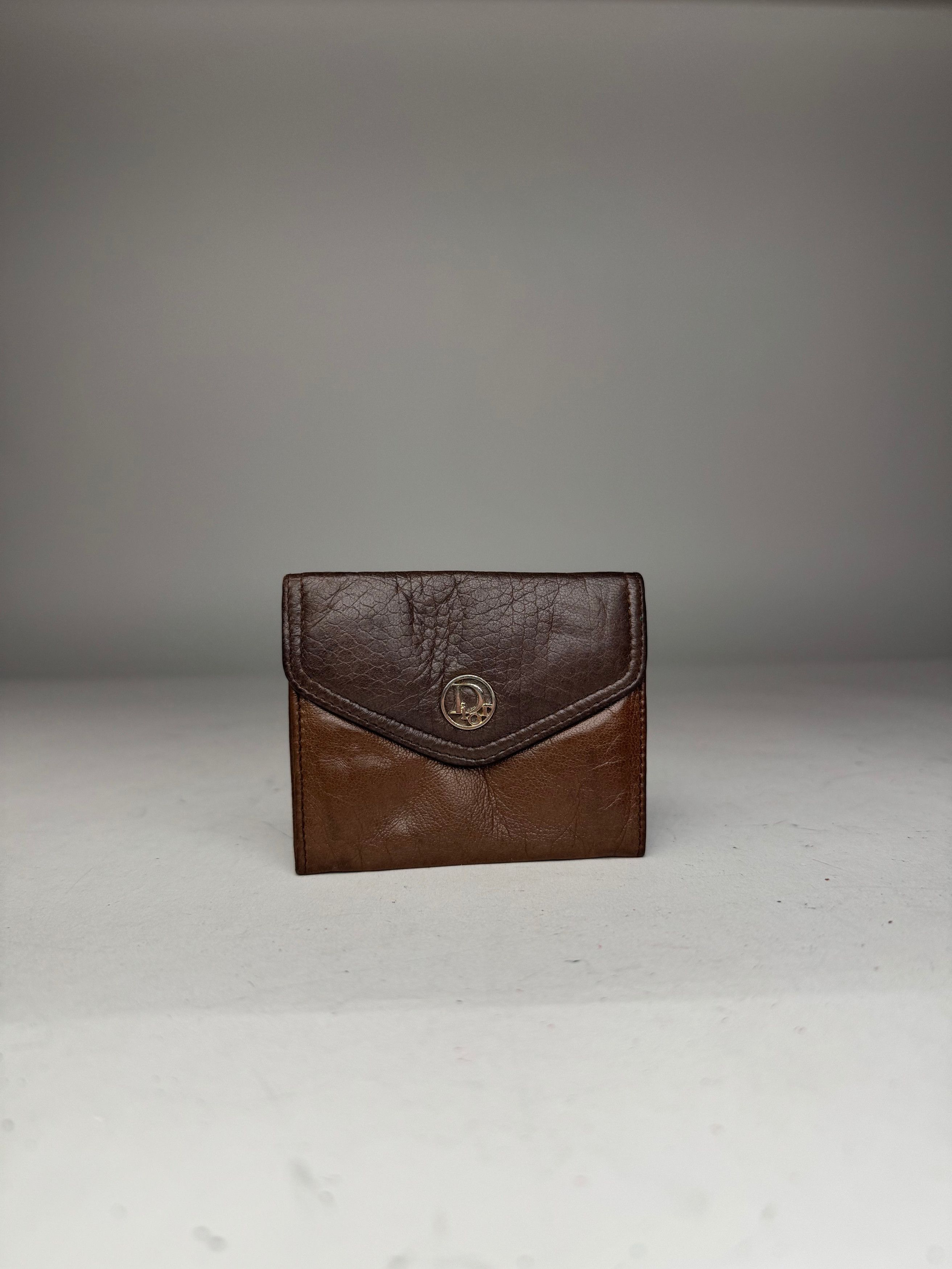 Dior Vintage Leather Card Holder / Purse Brown Size ONE SIZE - 1 Thumbnail