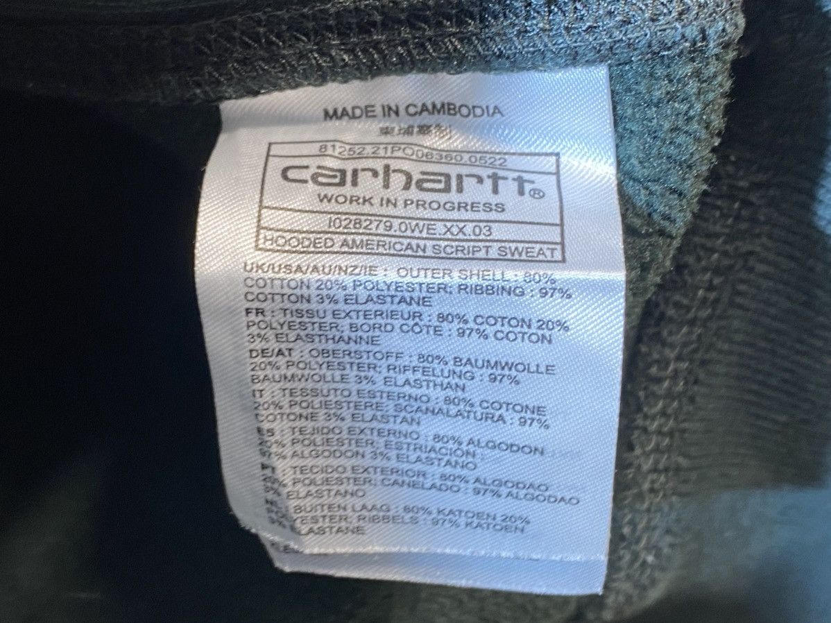 Carhartt × Vintage Carhartt hooded American script sweat size M Size US M / EU 48-50 / 2 - 5 Thumbnail