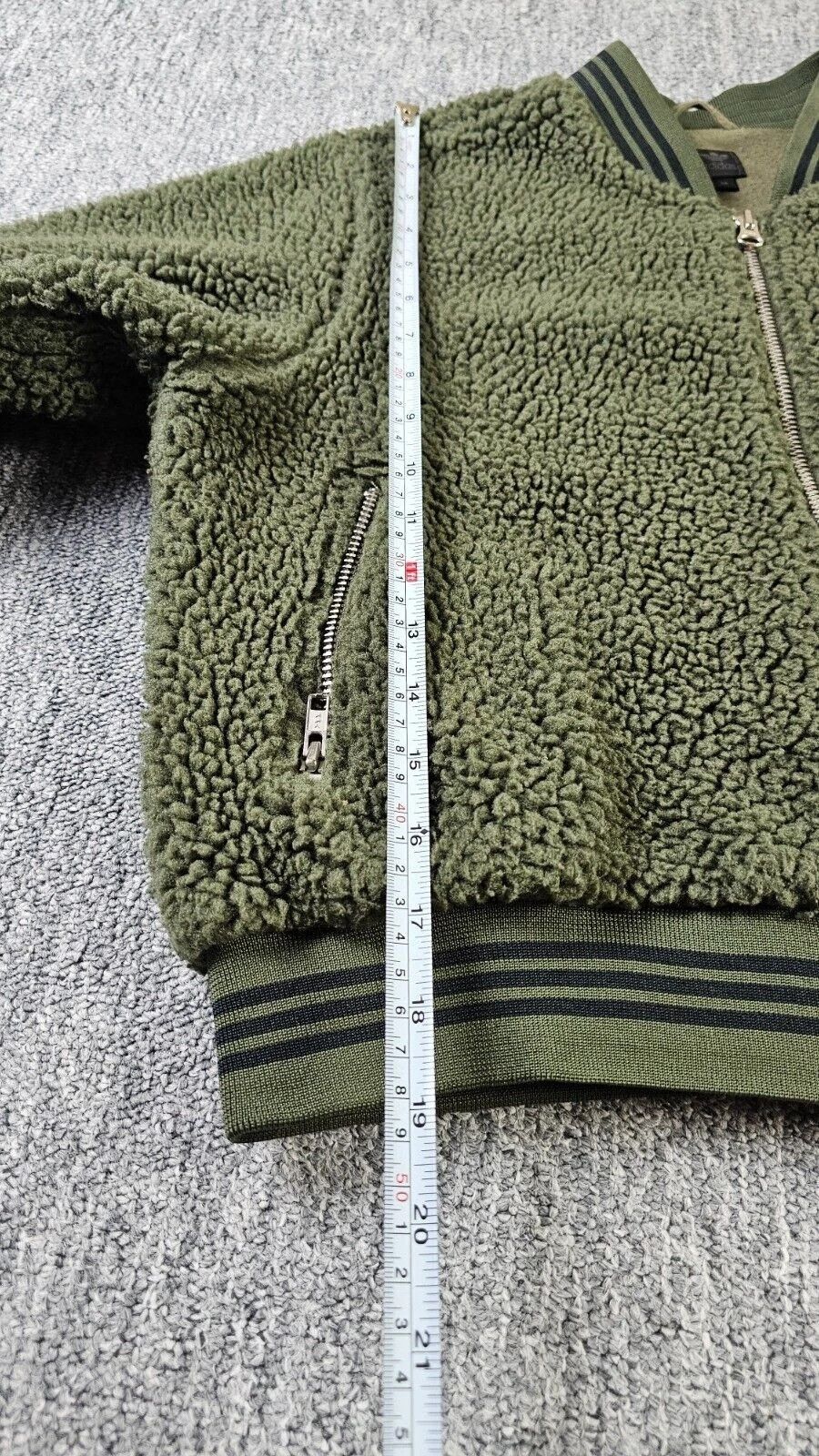 Adidas Adidas Vintage 90s Teddy Fleece Cropped Boxy Y2K Olive Size L / US 10 / IT 46 - 10 Thumbnail