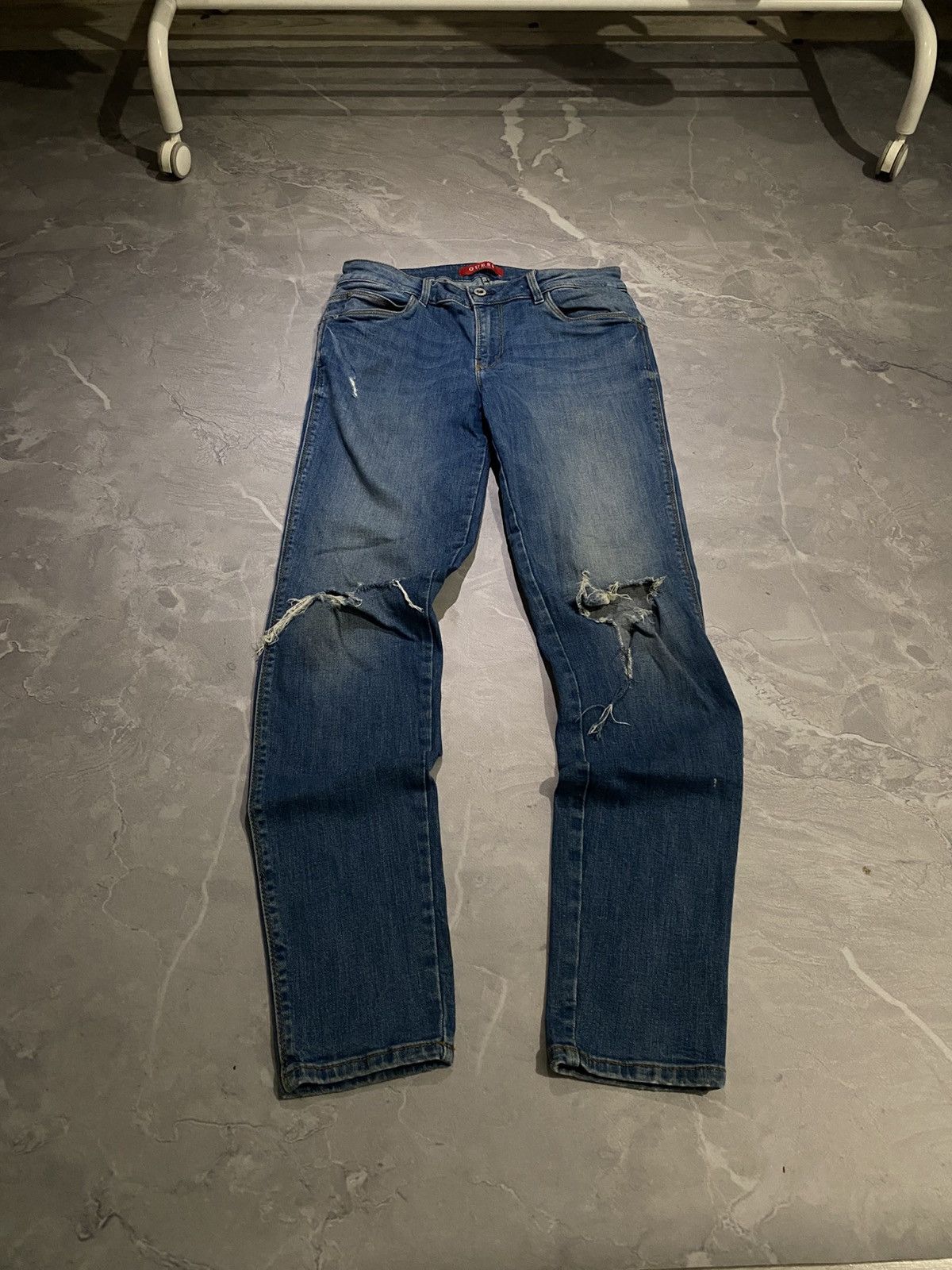 Vintage Distressed If Six Was Nine Style / Avant Archive Rock 90s Size US 28 / EU 44 - 1 Thumbnail
