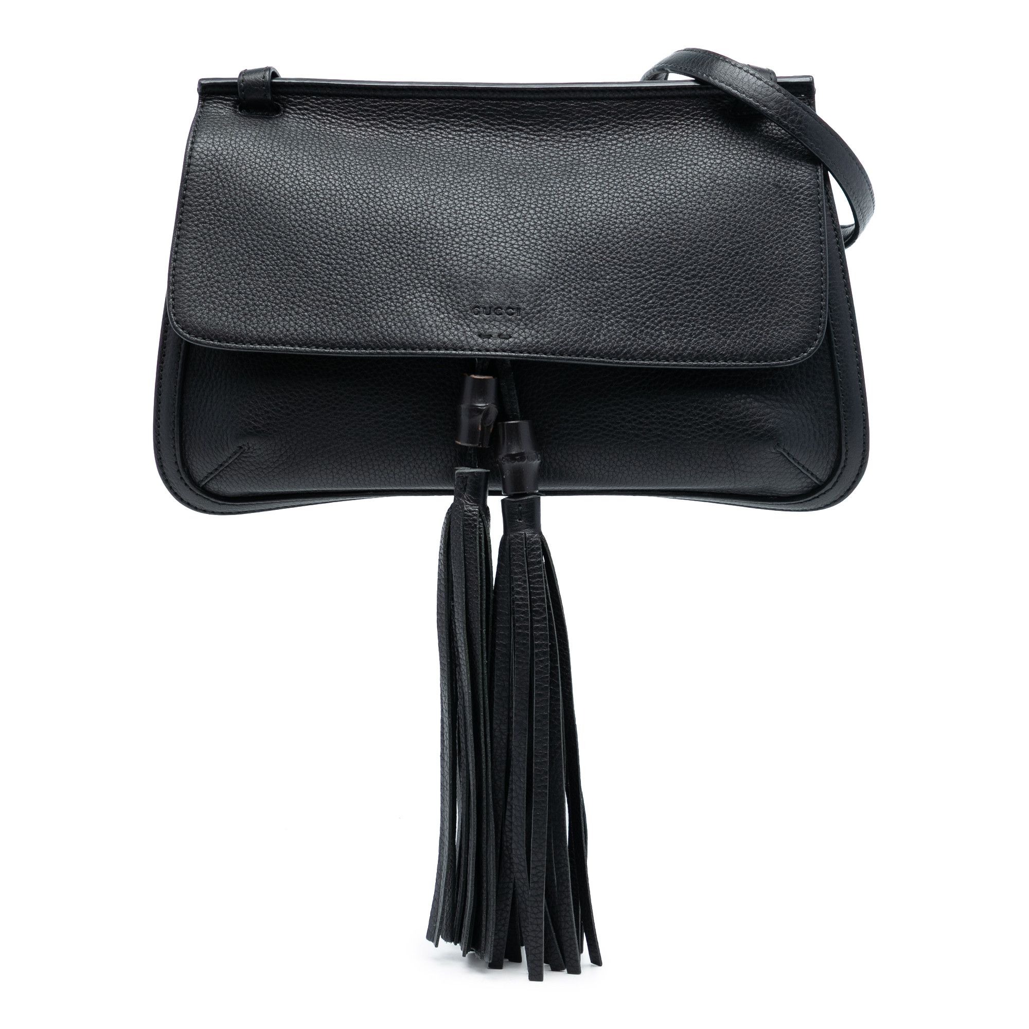 Gucci Medium Leather Bamboo Daily Crossbody