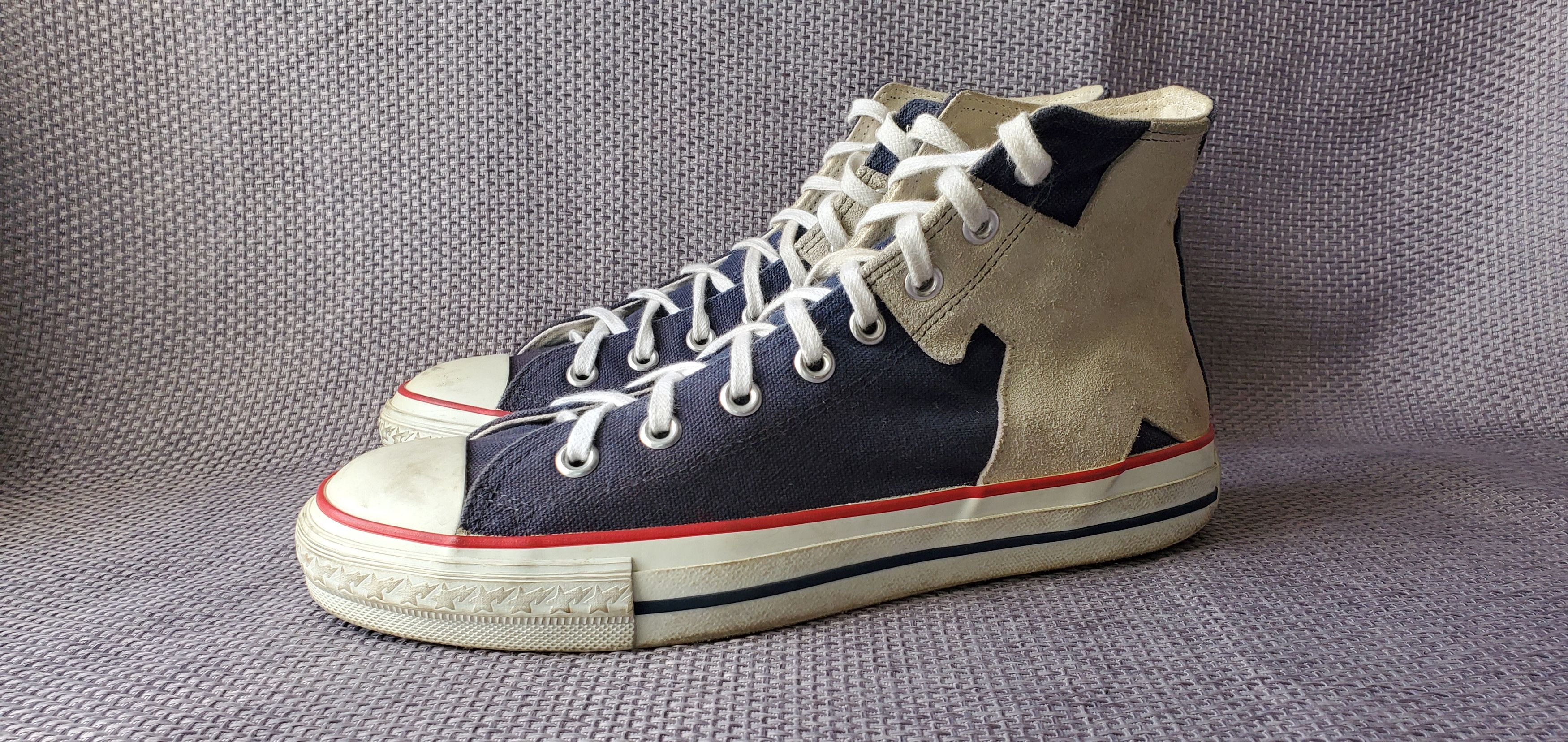 image of Bape Canvas/leather Hightop Sneakers, Men's (Size 8)