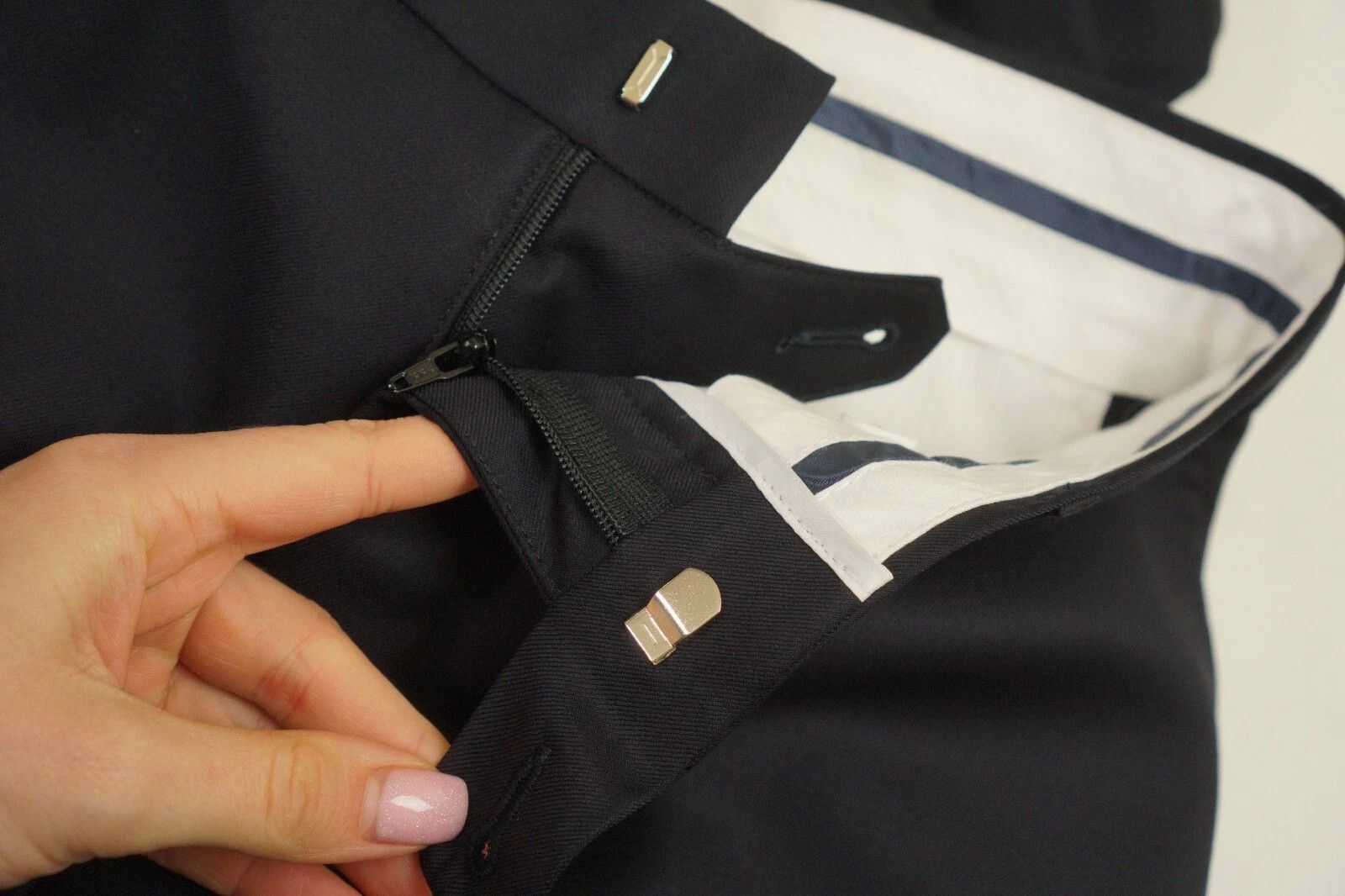 Suitsupply Men Suitsupply Suit Lazio Navy Blue Vitale Barberis US52S Size 52S - 9 Thumbnail