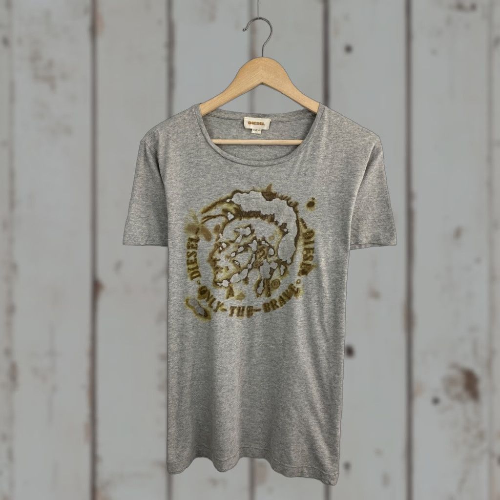 Diesel VINTAGE Diesel Punk Rock T-Shirt Mens M Gray / Grey Rare Retro Y2K Hype Size US M / EU 48-50 / 2 - 1 Thumbnail