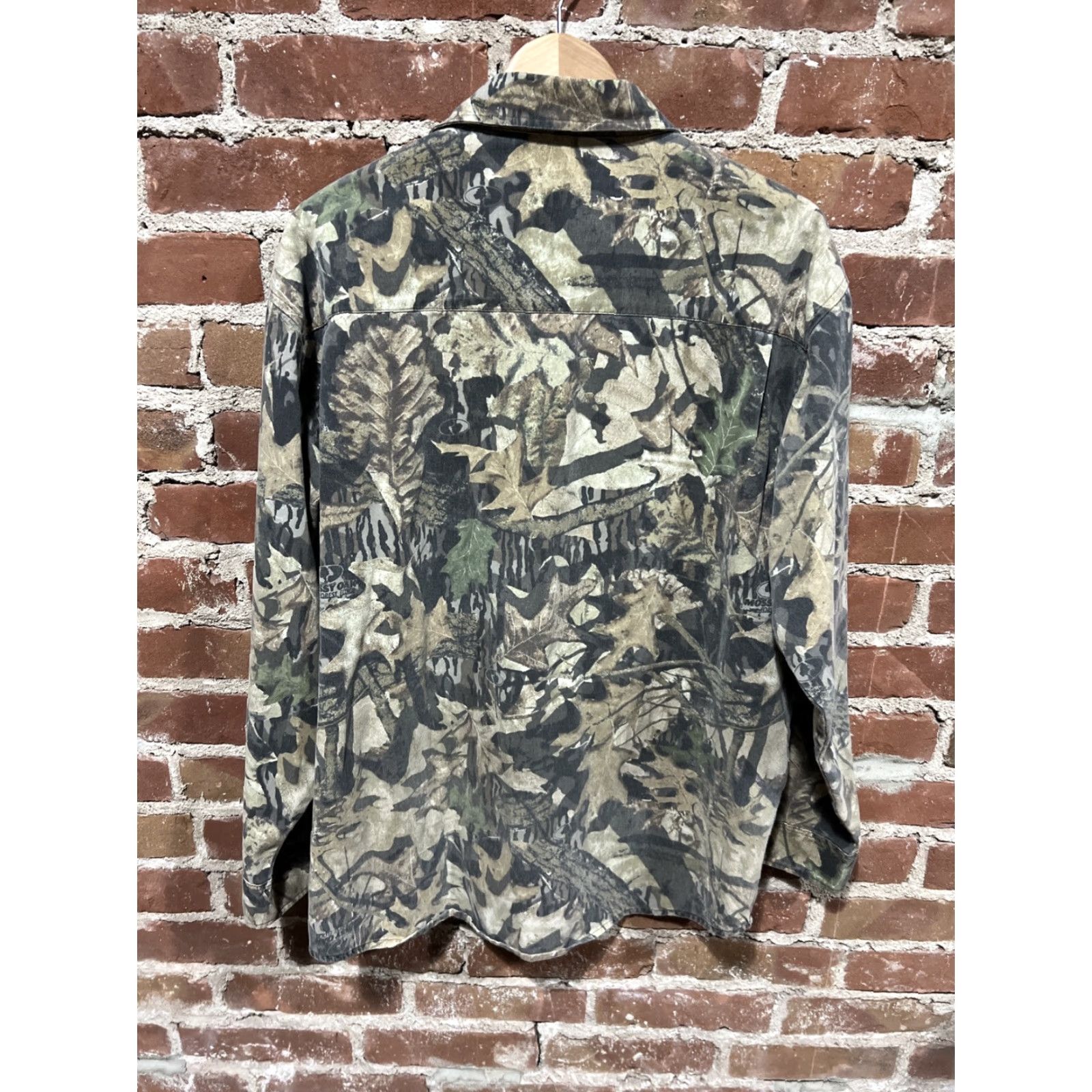 Vintage VINTAGE Mossy Oak Camouflage Shirt Mens L Canvas Button Up Hunting Outdoor Jerzees Outdoors Cotton Size US L / EU 52-54 / 3 - 4 Thumbnail