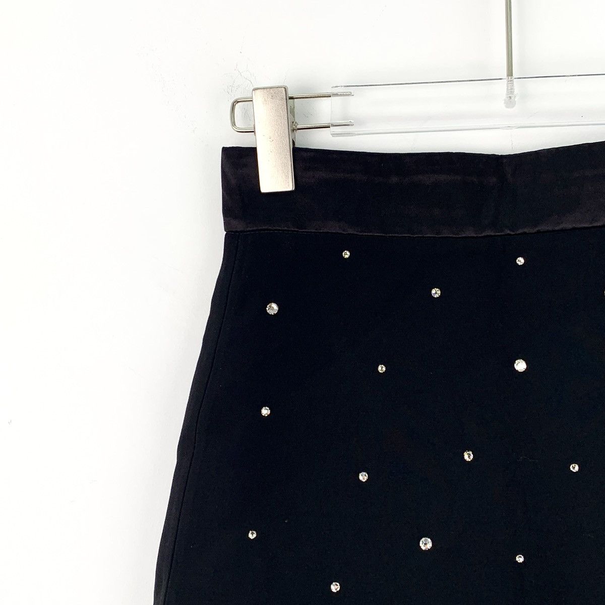 Miu Miu Miu Miu Black Diamond Encrusted Casual Halter Dress Size 25" / US 0 / IT 36 - 3 Thumbnail