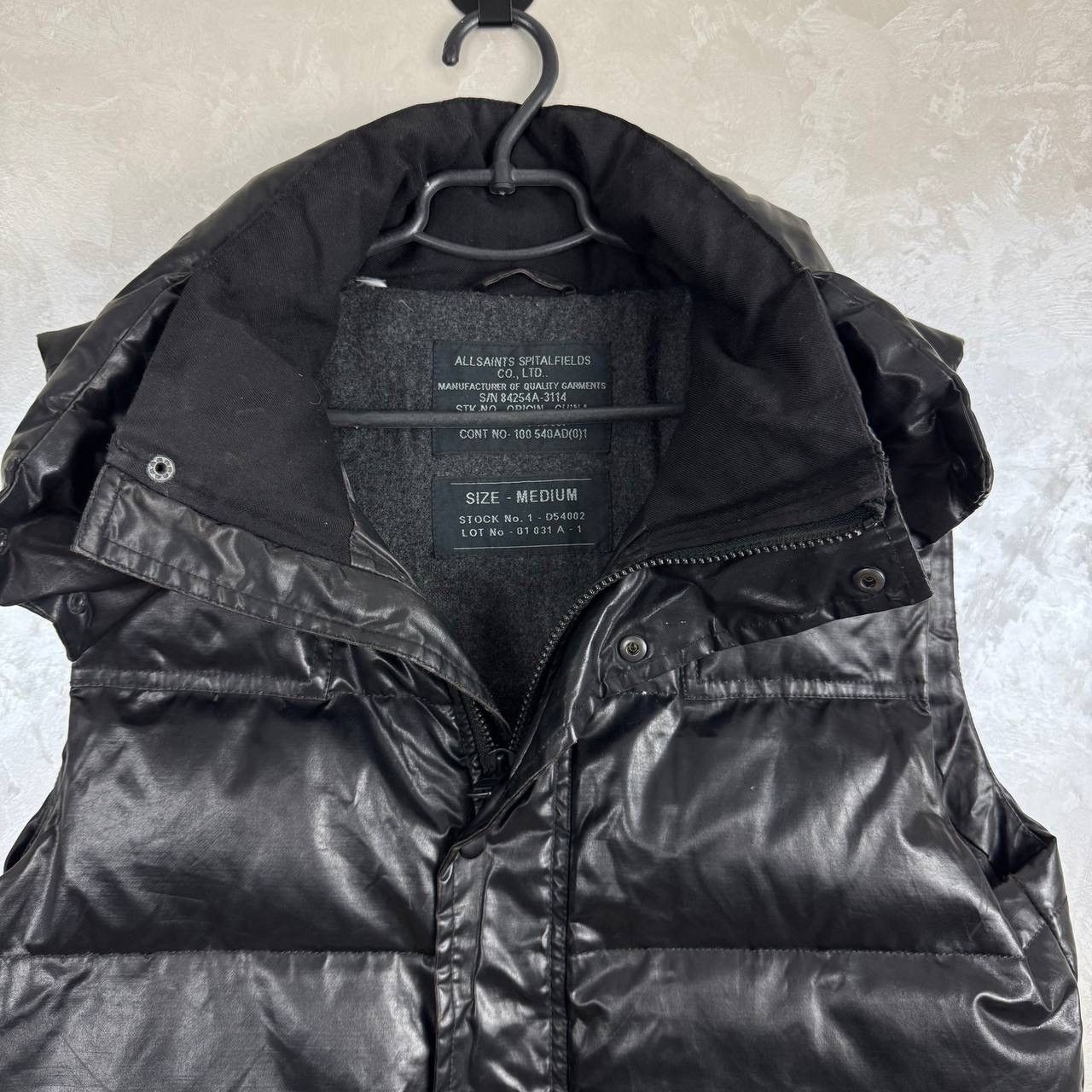 Allsaints AllSaints Spitalfields Leather Puffer Vest Black Size Medium Size US M / EU 48-50 / 2 - 6 Thumbnail