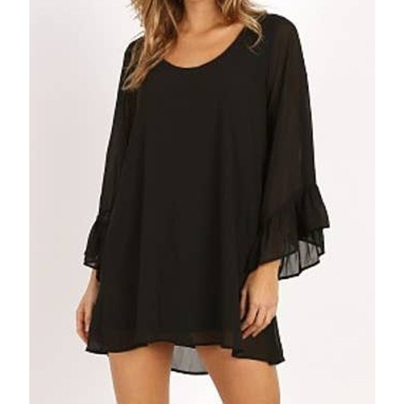 Show Me Your MuMu Show Me Your Mumu Boomerang Low Back Black Mini Dress Size S Size XS / US 0-2 / IT 36-38 - 1 Thumbnail