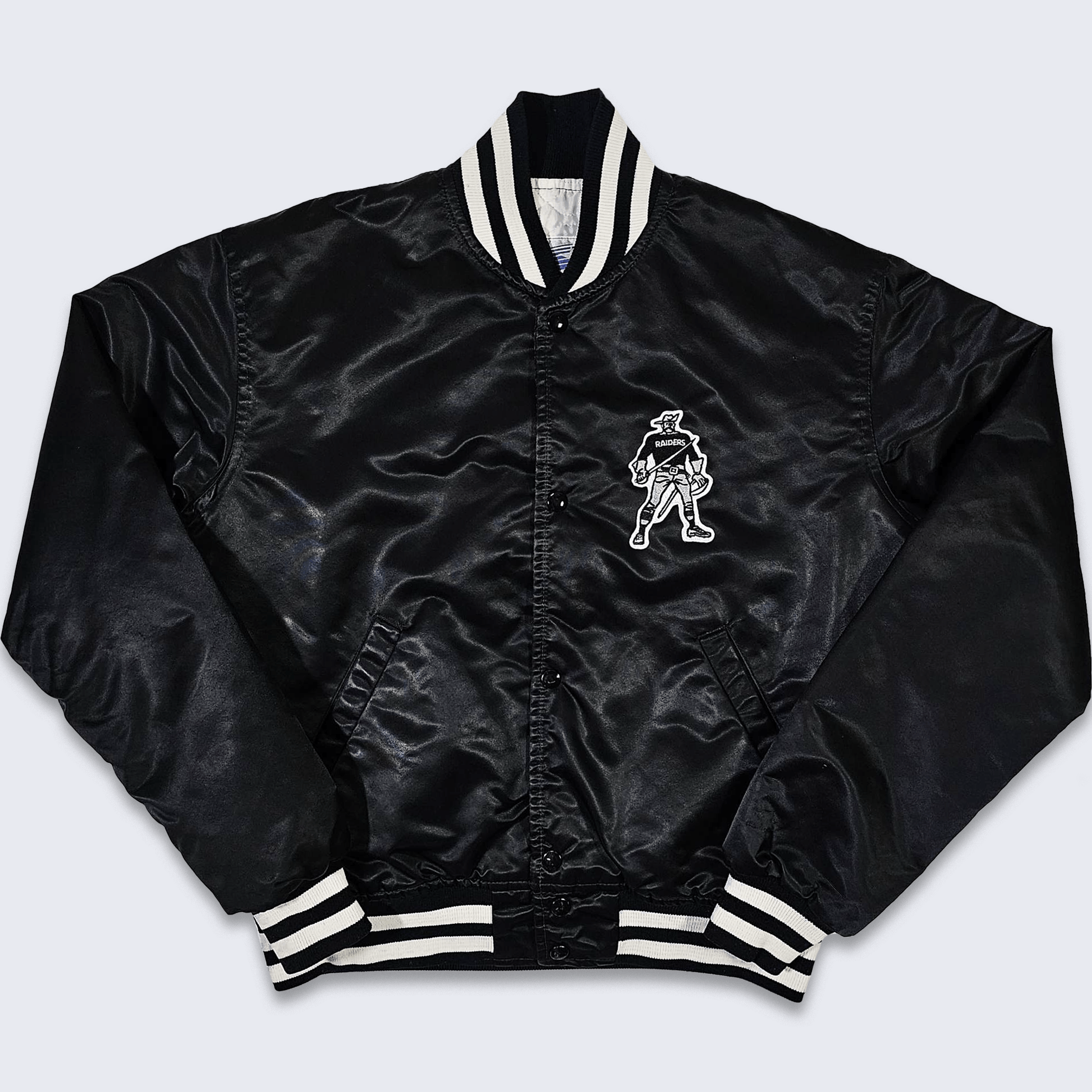 Vintage Los Angeles Raiders Vintage 80s Starter Satin Bomber Jacket 