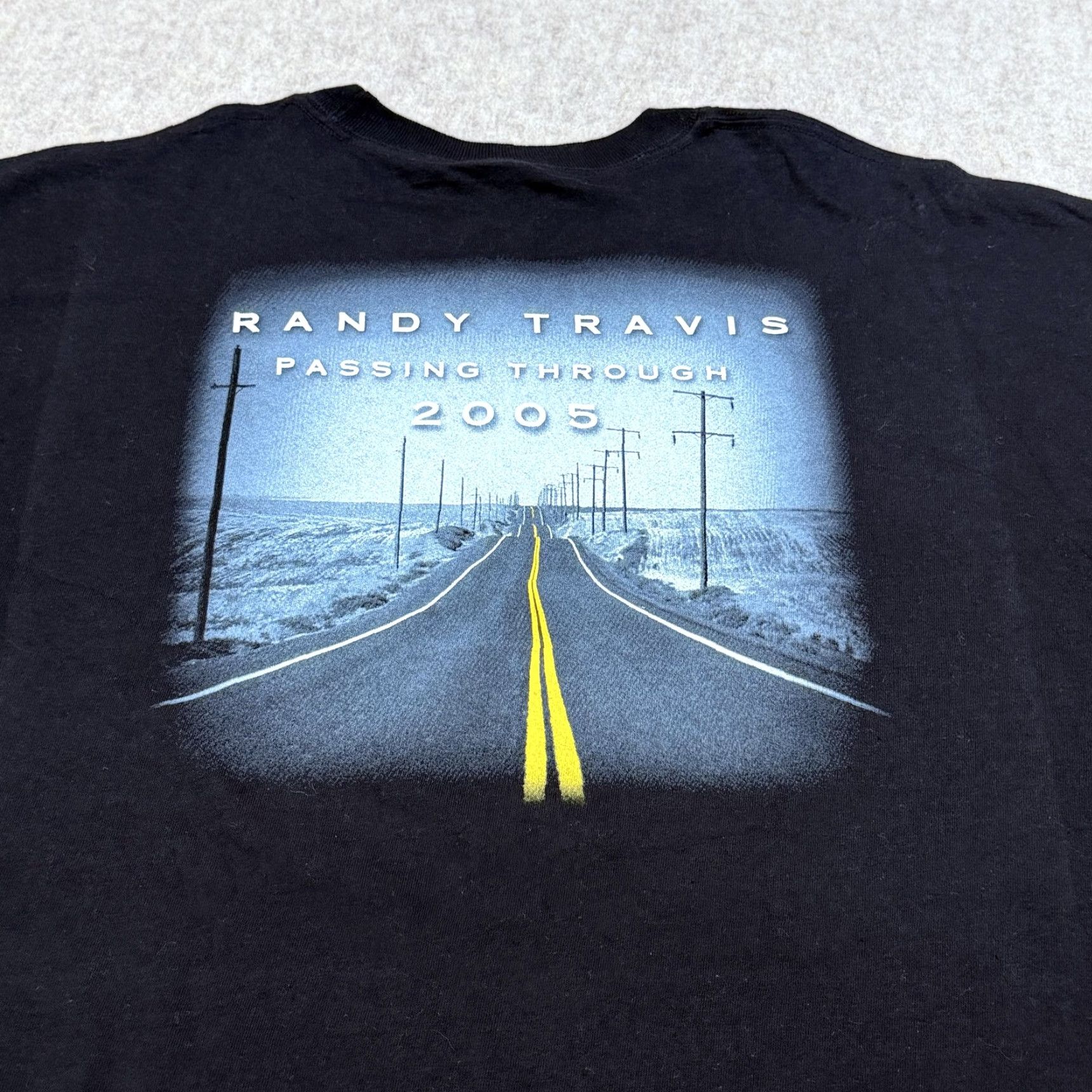 Vintage VINTAGE Randy Travis Shirt Mens 2XL Black 2005 Passing Through Tour 2000s Size US XXL / EU 58 / 5 - 6 Thumbnail