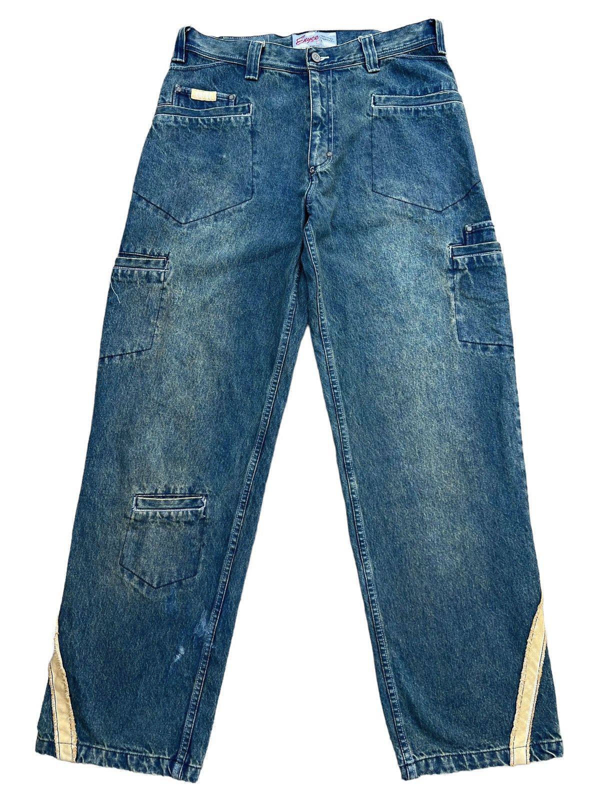 Enyce Enyce Y2K Multipocket Wide Baggy Denim Jeans 34x34 Size US 34 / EU 50 - 2 Thumbnail