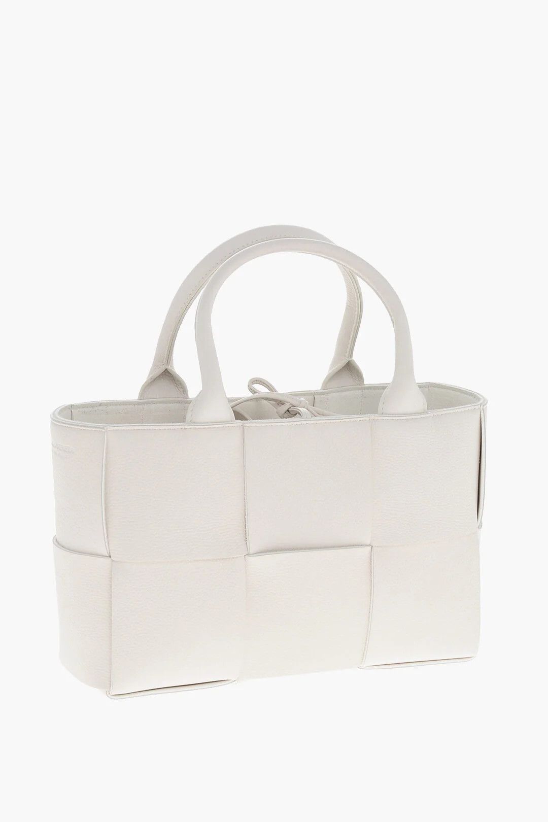 Bottega Veneta og1mm0426 Size: OS / Braided Leather Mini Tote Bag in White Size ONE SIZE - 2 Thumbnail