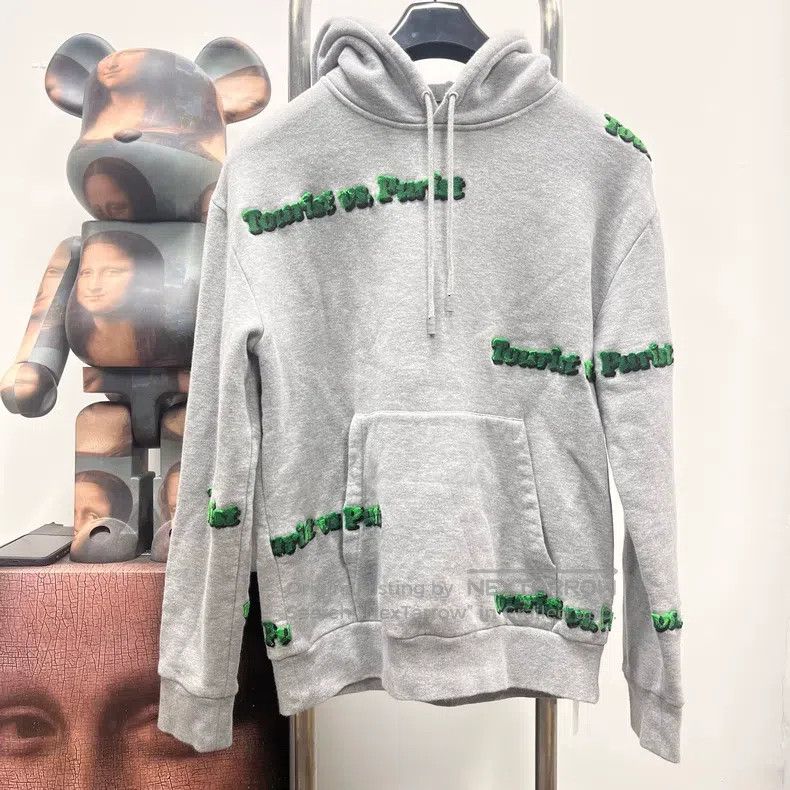 Louis Vuitton Louis Vuitton Flocked Bullet Curtain Hoodie Size US S / EU 44-46 / 1 - 1 Thumbnail
