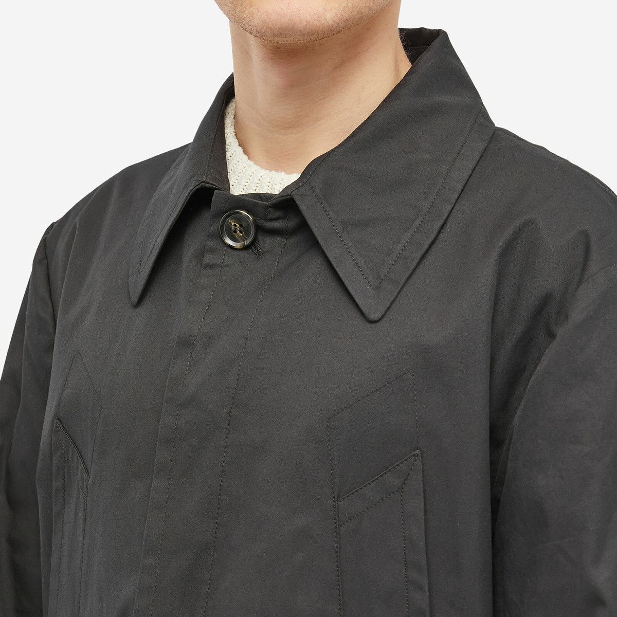 MM6 MM6 Maison Margiela Men's Trench Coat in Black Size US M / EU 48-50 / 2 - 4 Thumbnail