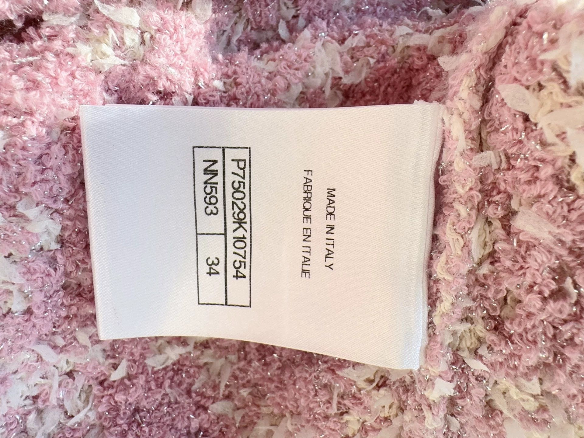 Chanel Chanel 23S Pink Woven Cardigan Women's 34 Size XS / US 0-2 / IT 36-38 - 7 Thumbnail