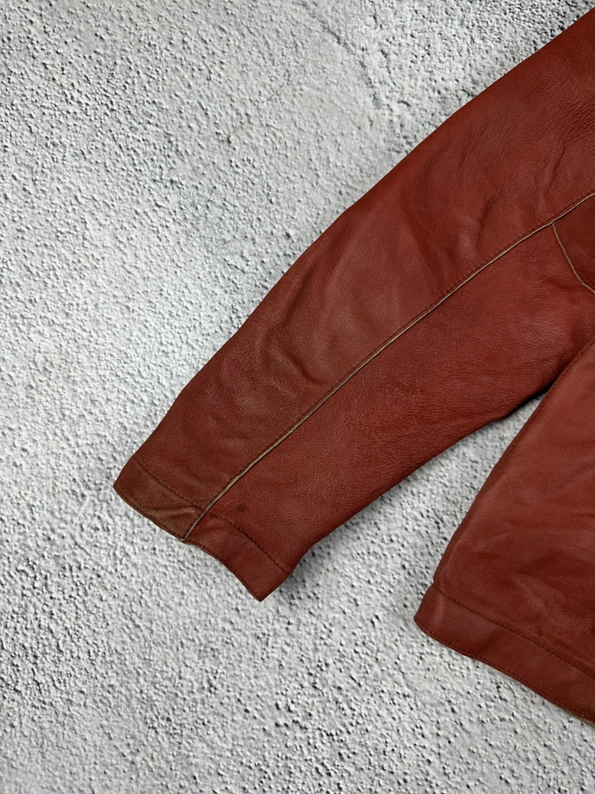 Genuine Leather Double-Sided Leather Jacket Diesel Style Reversible Faded Size M / US 6-8 / IT 42-44 - 20 Thumbnail