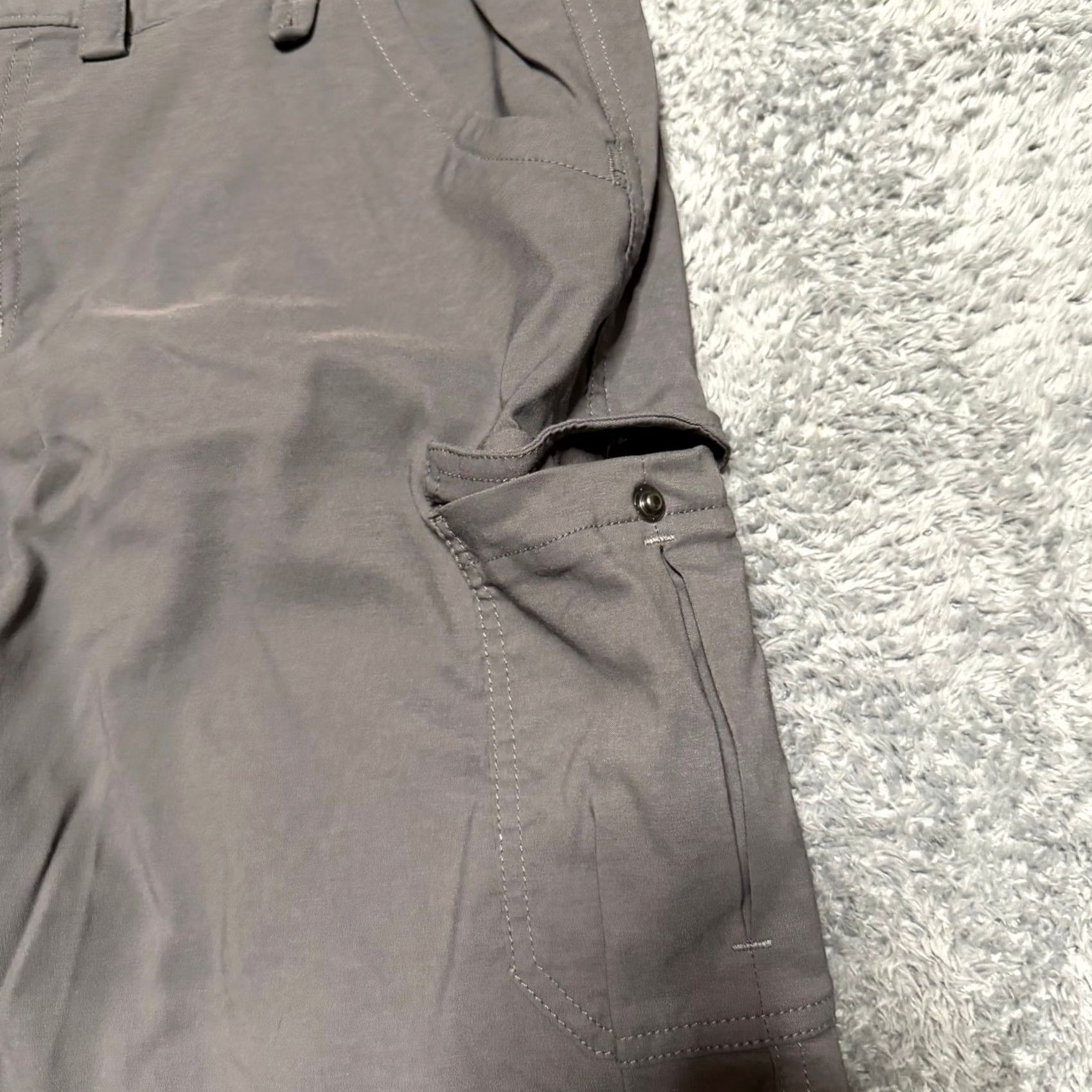 Duluth Trading Company Duluth Trading DuluthFlex Dry on the Fly Shorts Womens 16 Gray Nylon 10" Size 38" / US 16 / IT 52 - 3 Thumbnail