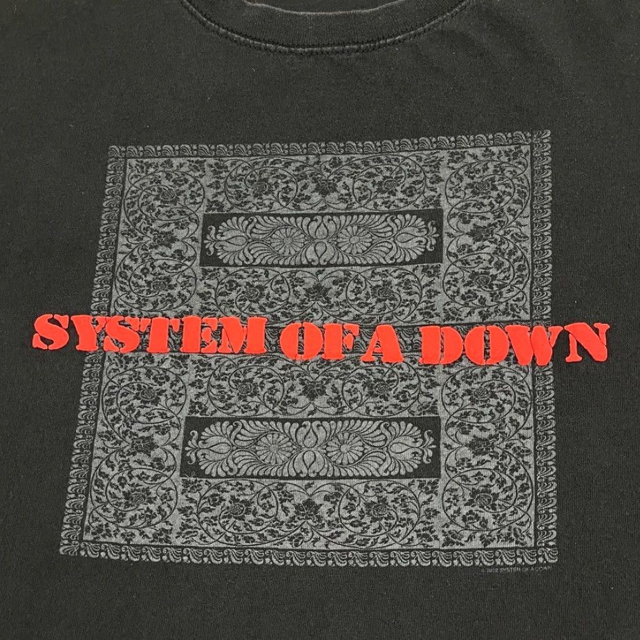 Vintage VINTAGE System Of A Down Shirt Mens 2XL Black Toxicity Band Tour Graphic 2002 Size US XXL / EU 58 / 5 - 2 Thumbnail