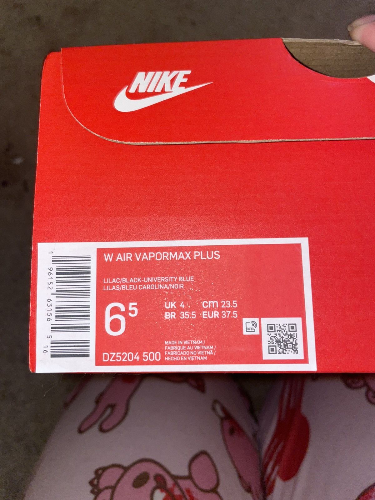Nike Nike Air Vapormax Plus Lilac/Black/University Blue Size US 6.5 / IT 36.5 - 7 Thumbnail