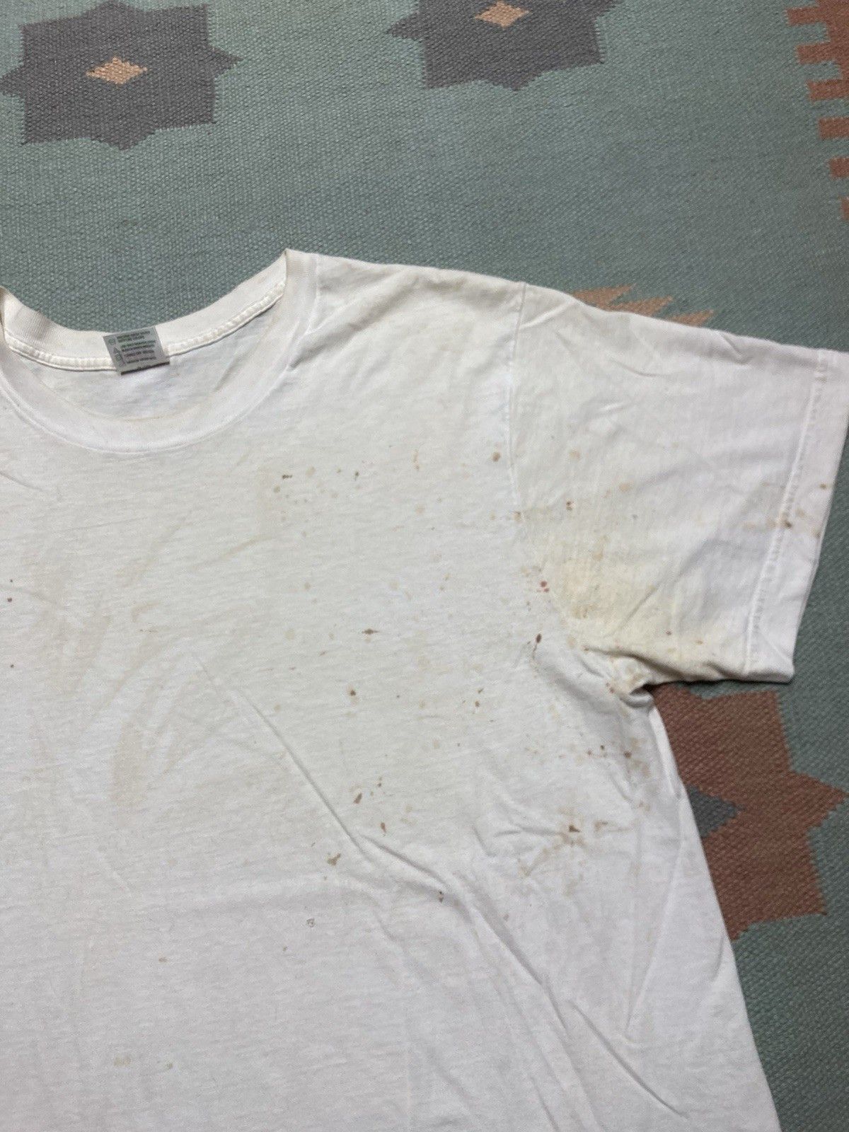 Vintage 90s y2k blank white t shirt BVD grunge soft cotton men’s XL Size US XL / EU 56 / 4 - 6 Thumbnail