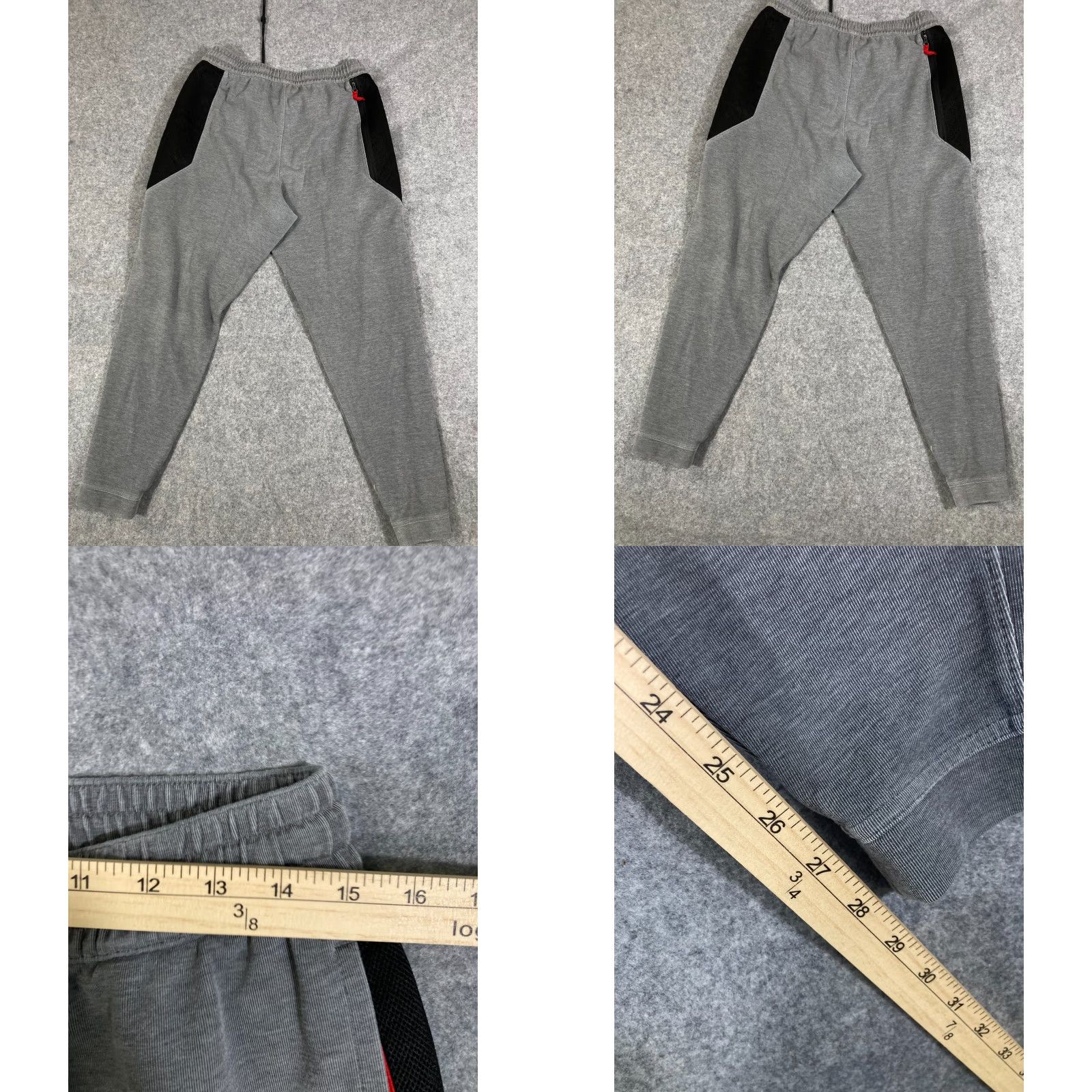 Nike Nike Dri-Fit Training Jogger Pants Mens Large Gray Drawstring Logo Pockets Size US 33 - 9 Thumbnail