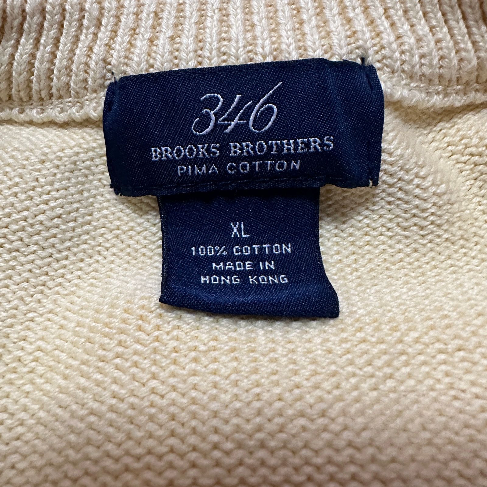 Brooks Brothers Brooks Brothers yellow pima cotton v neck sweater size XL Size US XL / EU 56 / 4 - 4 Thumbnail