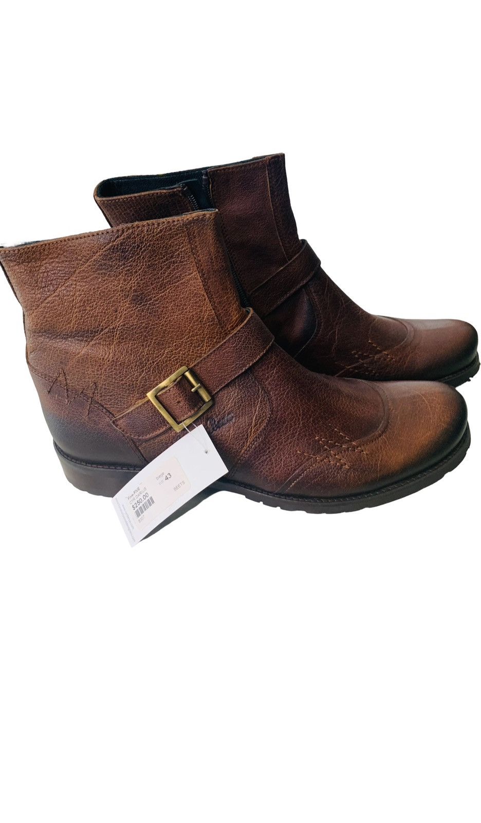 Vintage Brown leather boots with classic touch Size US 10 / EU 43 - 3 Thumbnail