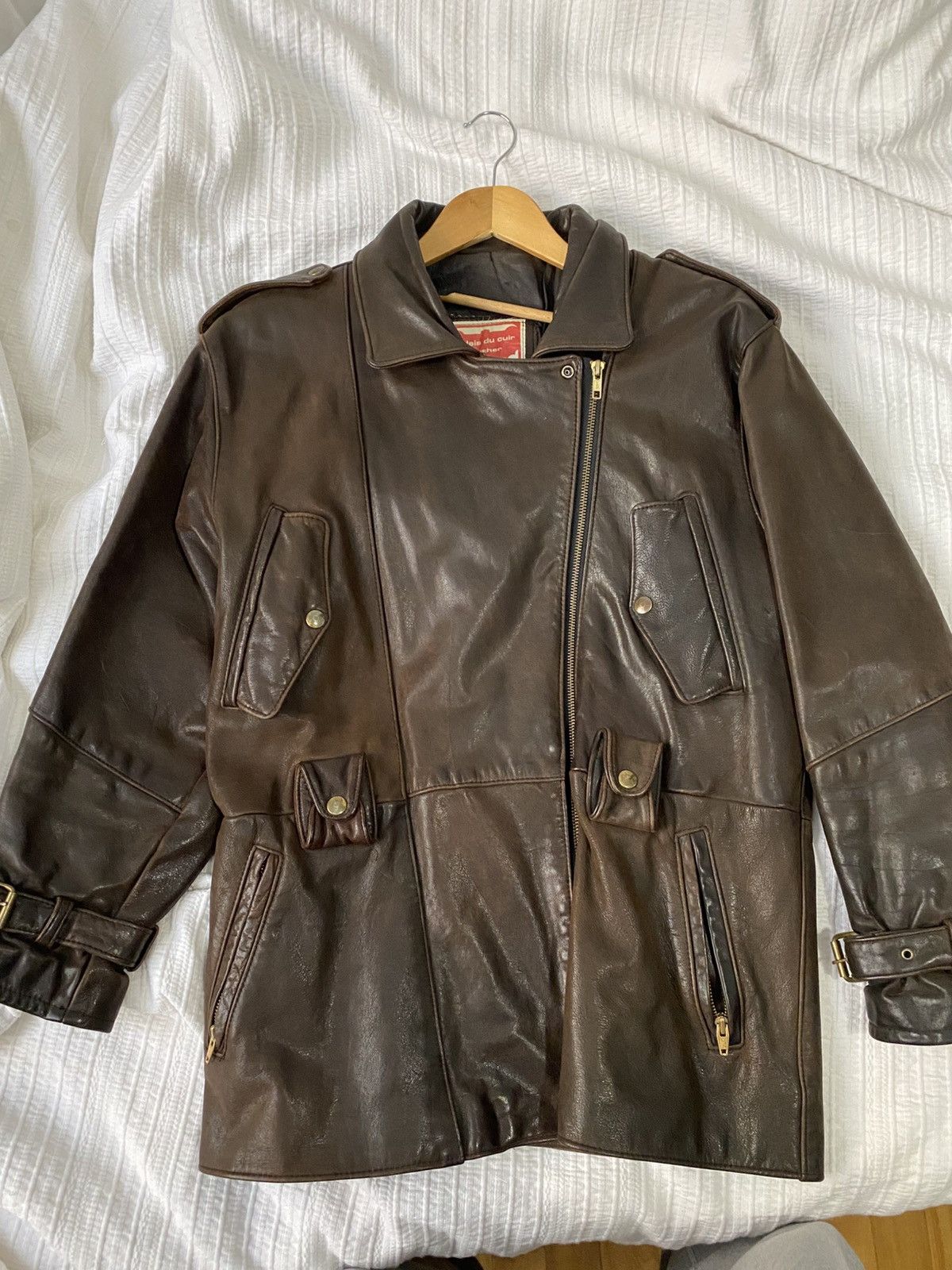 Vintage Vintage biker leather jacket Size US L / EU 52-54 / 3 - 2 Thumbnail