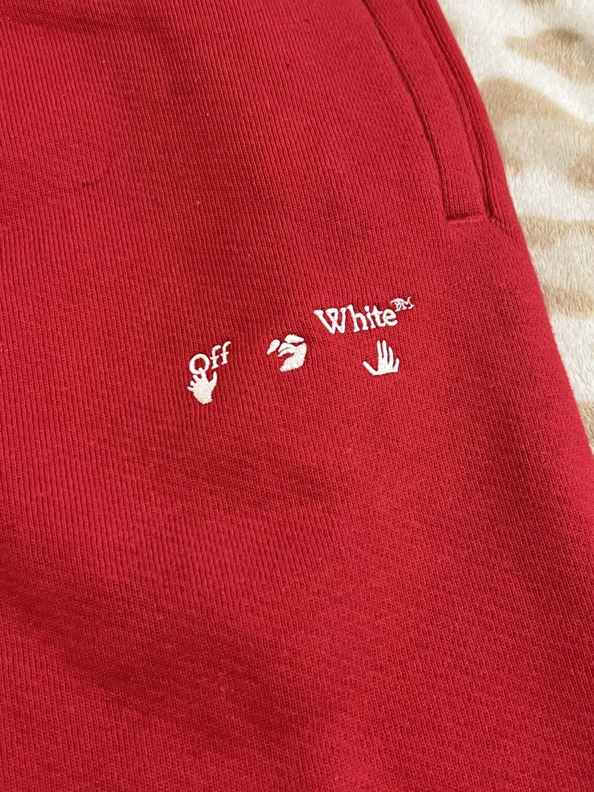 Off-White Off-White Red Sweatpants NEW Size US 34 / EU 50 - 3 Thumbnail