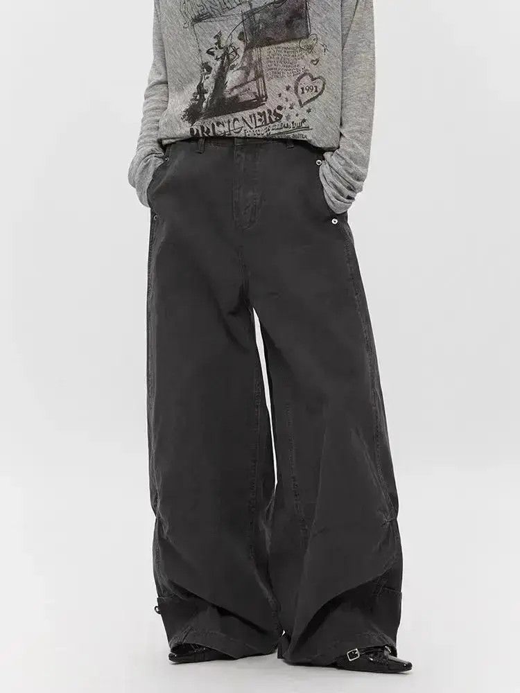 Japanese Brand Street washed and distressed lumberjack hip hop Y2K jeans Size US 32 / EU 48 - 6 Thumbnail