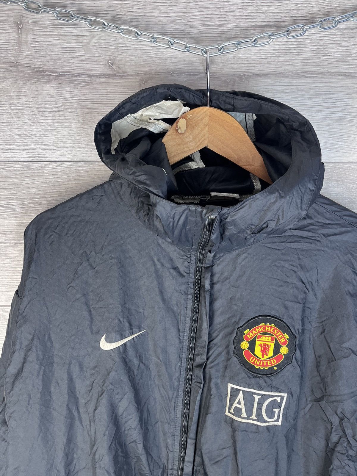 Nike Vintage soccer jacket Nike Manchester United Nike size Xxl Size US XXL / EU 58 / 5 - 4 Thumbnail