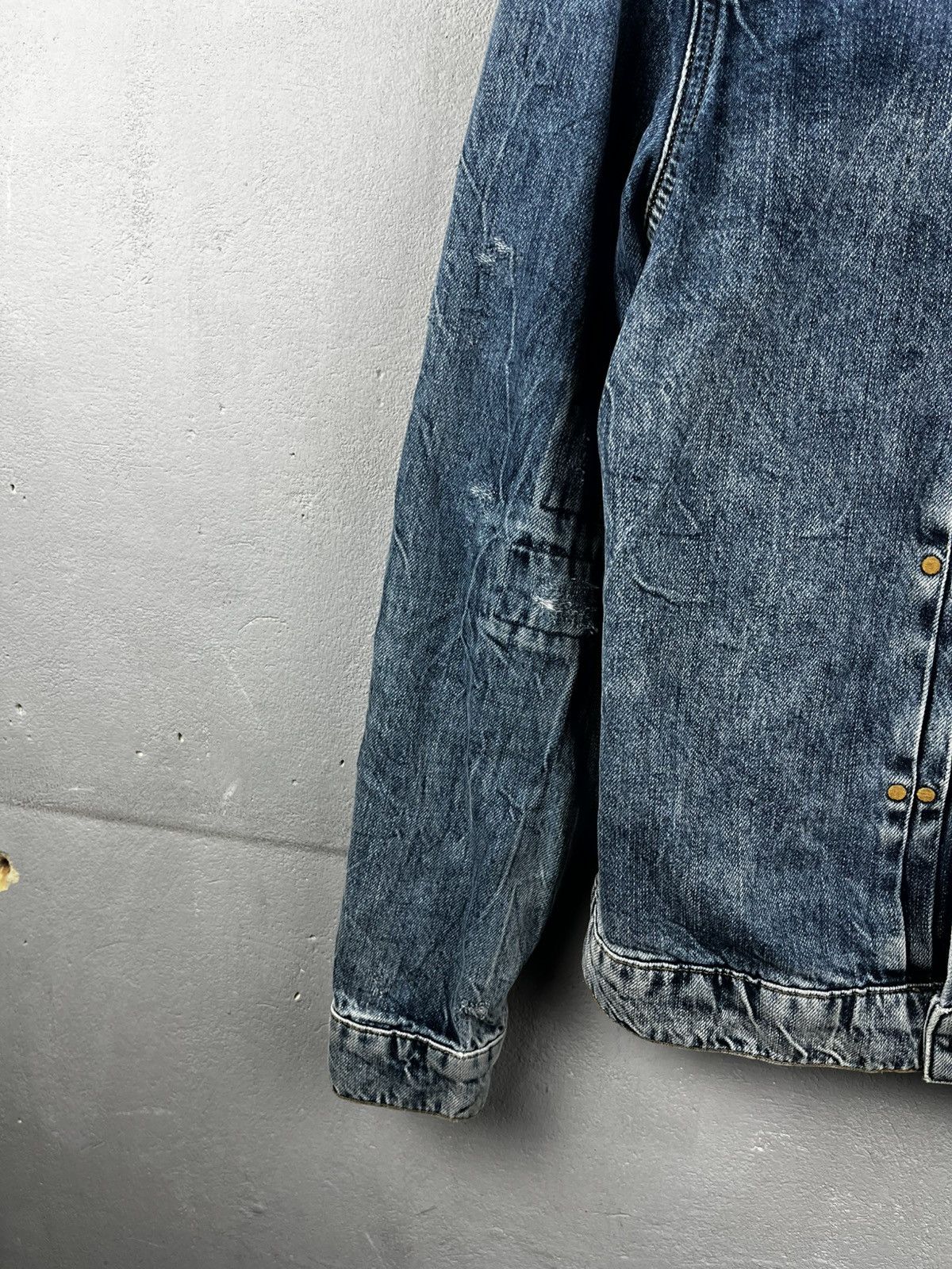 Allsaints Allsaints denim distressed jacket Size US M / EU 48-50 / 2 - 2 Thumbnail