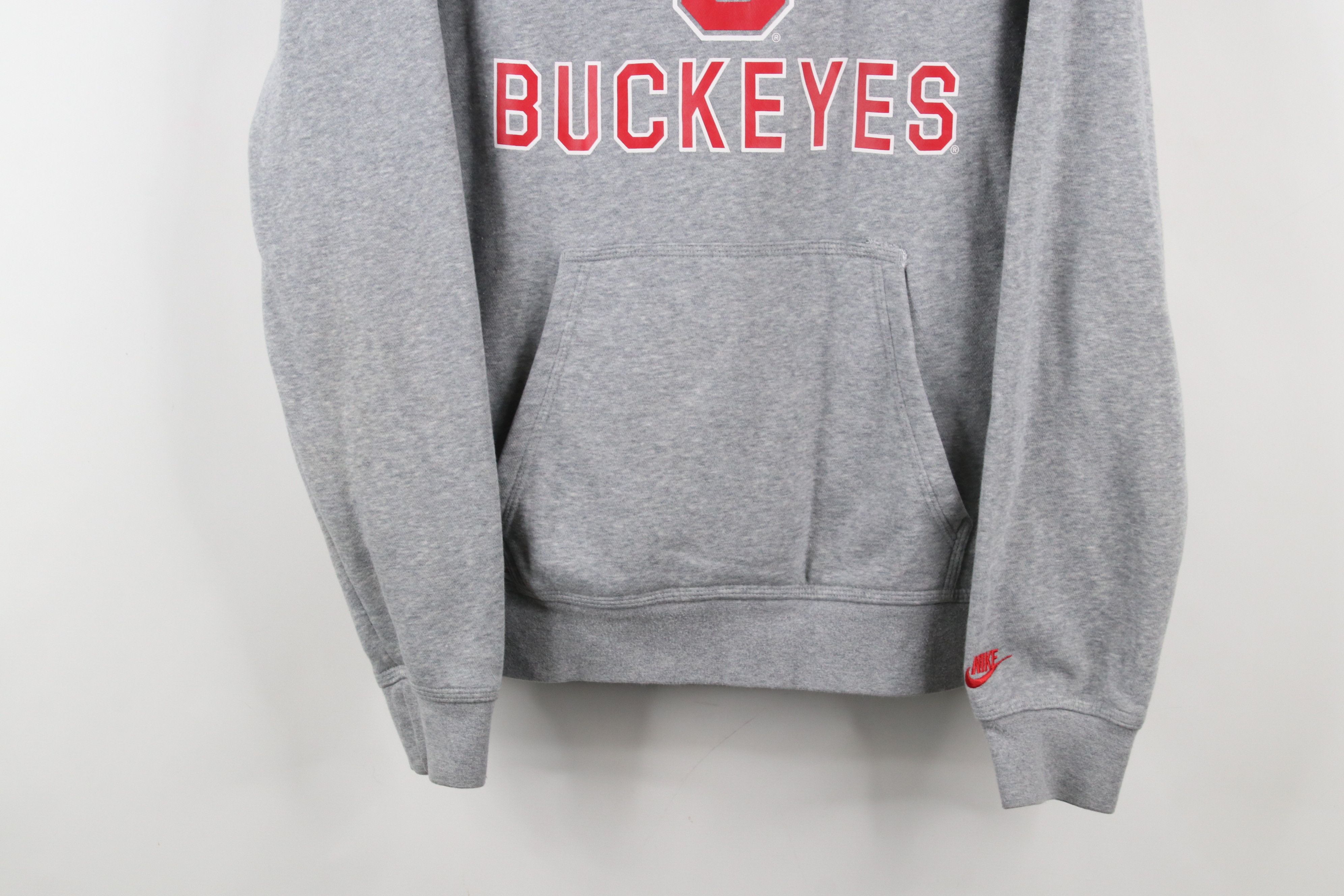 Nike × Vintage Nike Ohio State University Buckeyes Hoodie Sweatshirt Gray Size US S / EU 44-46 / 1 - 3 Thumbnail